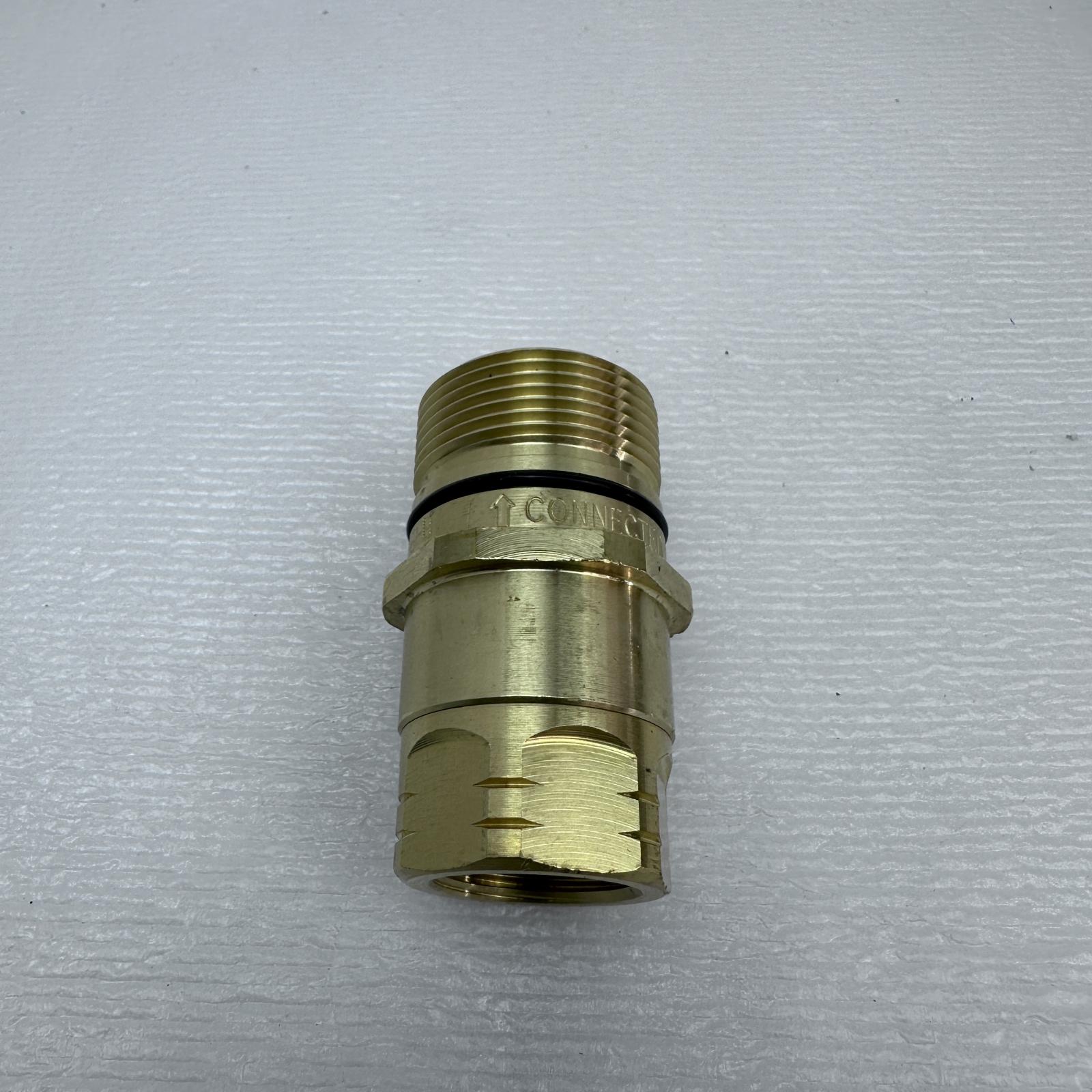 Lot of 4 Pirpek Brass Wingstyle Interchange Hydraulic Fitting - Photo 5