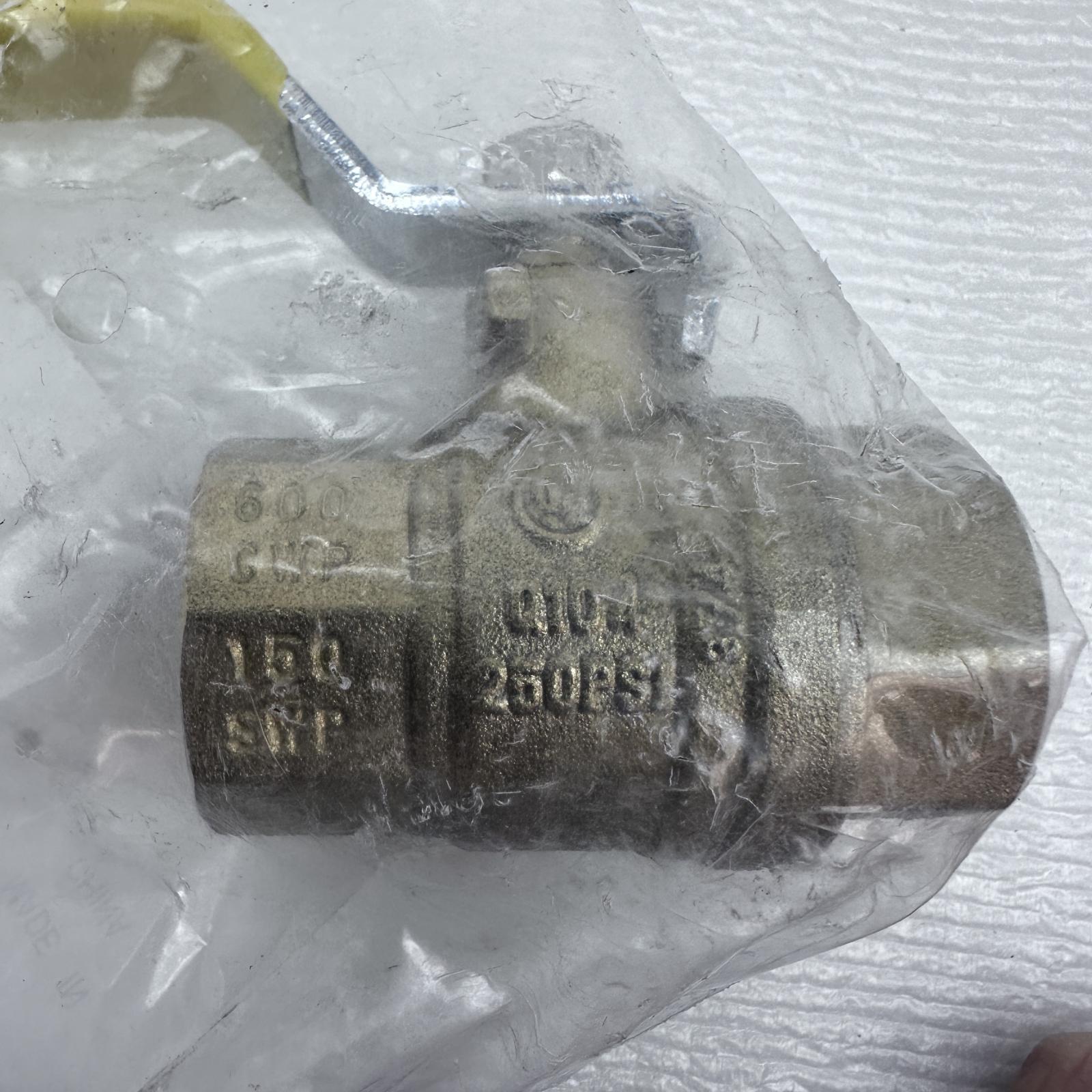 3/4" 600 WOG Brass Ball Valve - Photo 2