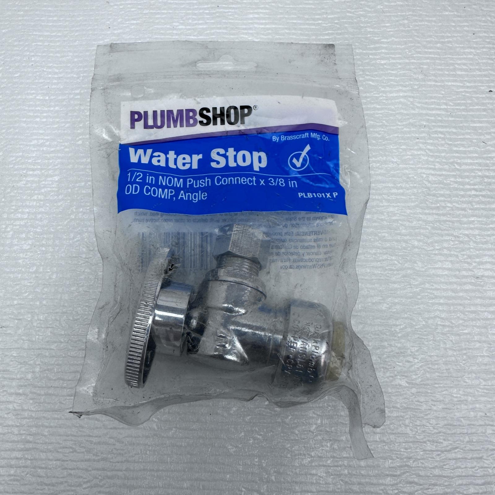 PLUMBSHOP Water Stop 1/2 in. Nom Comp x 3/8 in. OD Comp - Photo 2