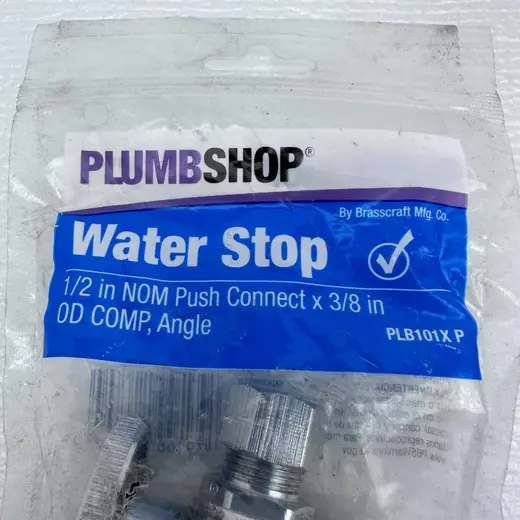 PLUMBSHOP Water Stop 1/2 in. Nom Comp x 3/8 in. OD Comp at TamDoUS Taylorsville