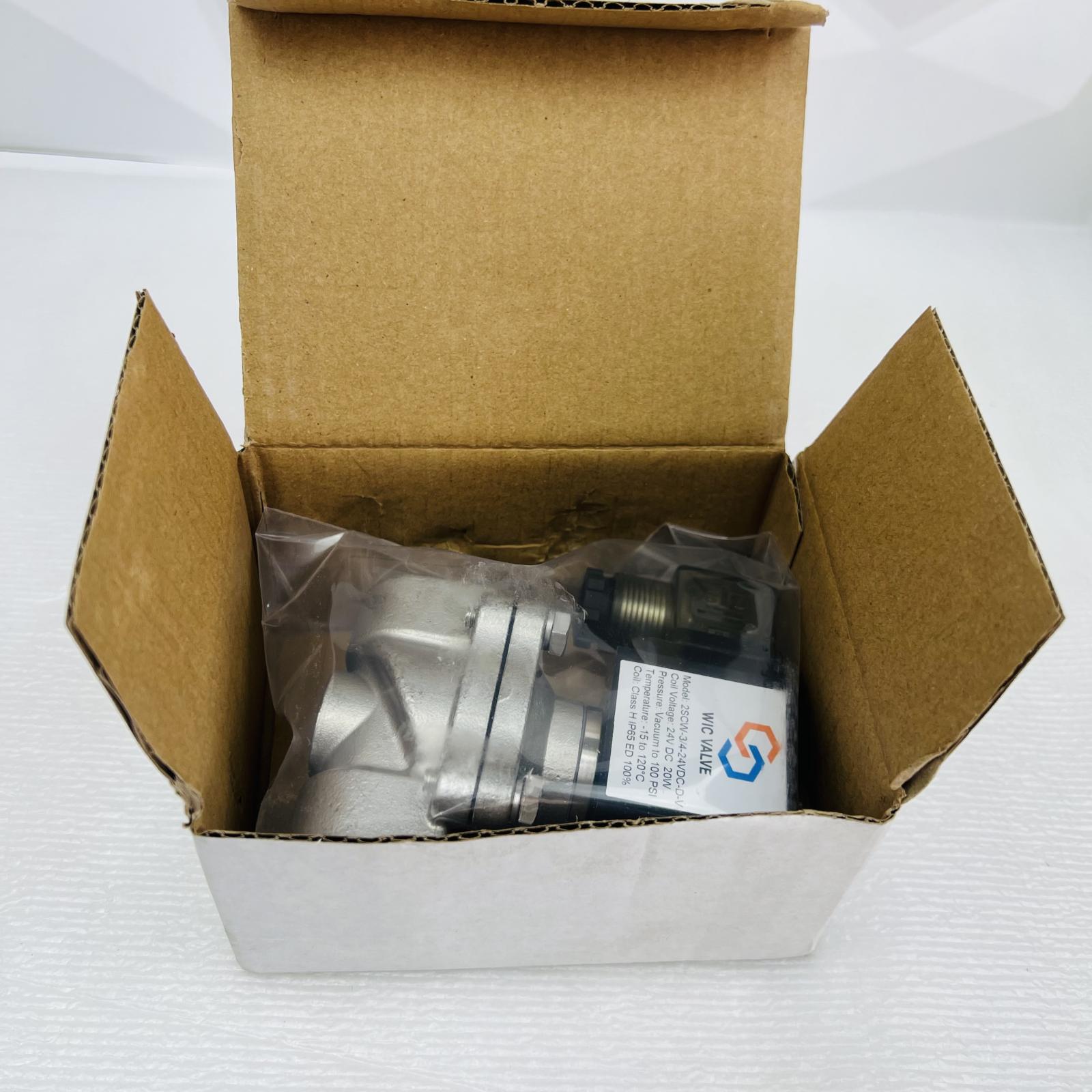 WIC Valve 2SCW-3/4-24VDC-D-V Solenoid Valve 3/4", 24V DC, 100 PSI, IP65 - Photo 6