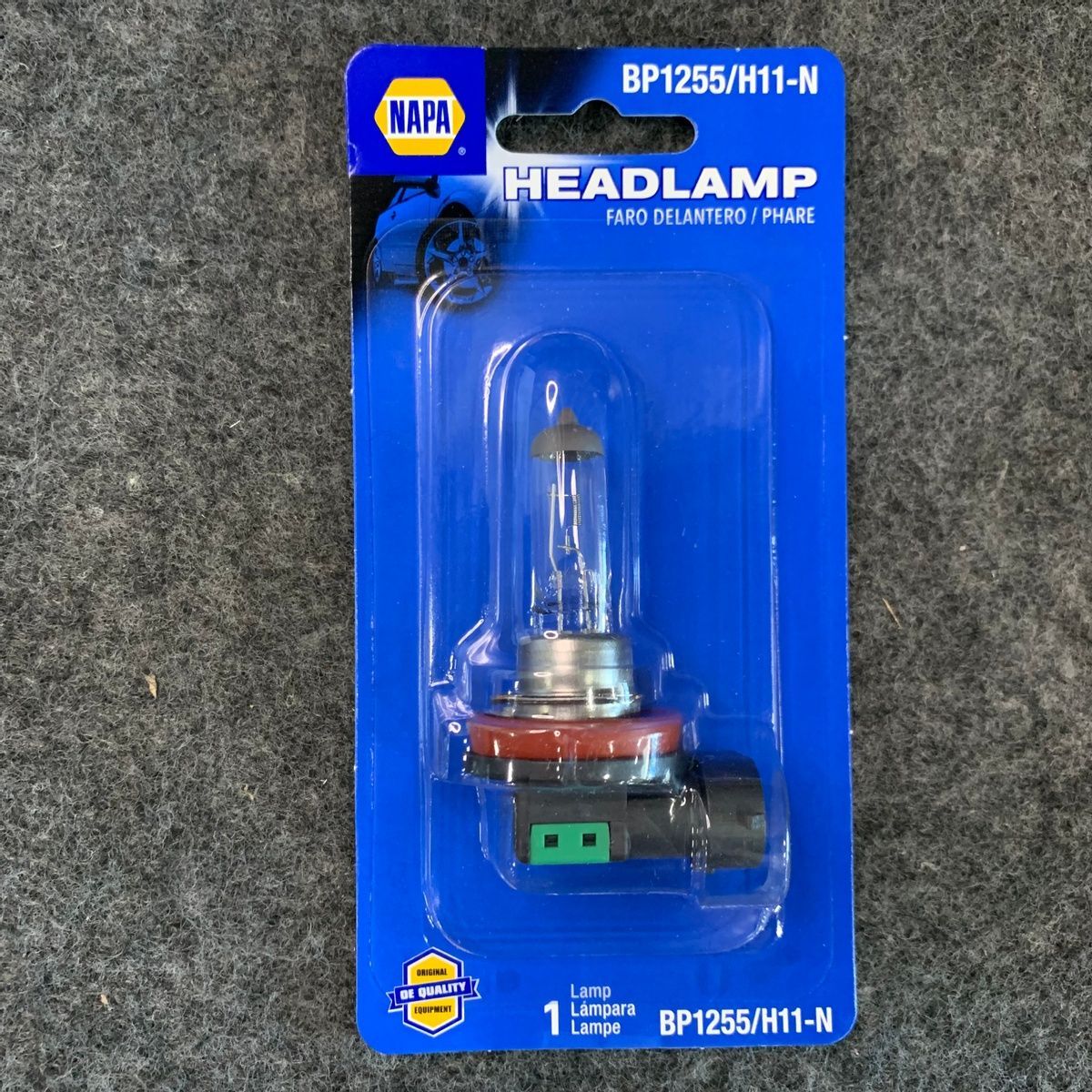 NAPA BP1255/H11-N Headlamp Replacement Bulb 12V 55W - Photo 2