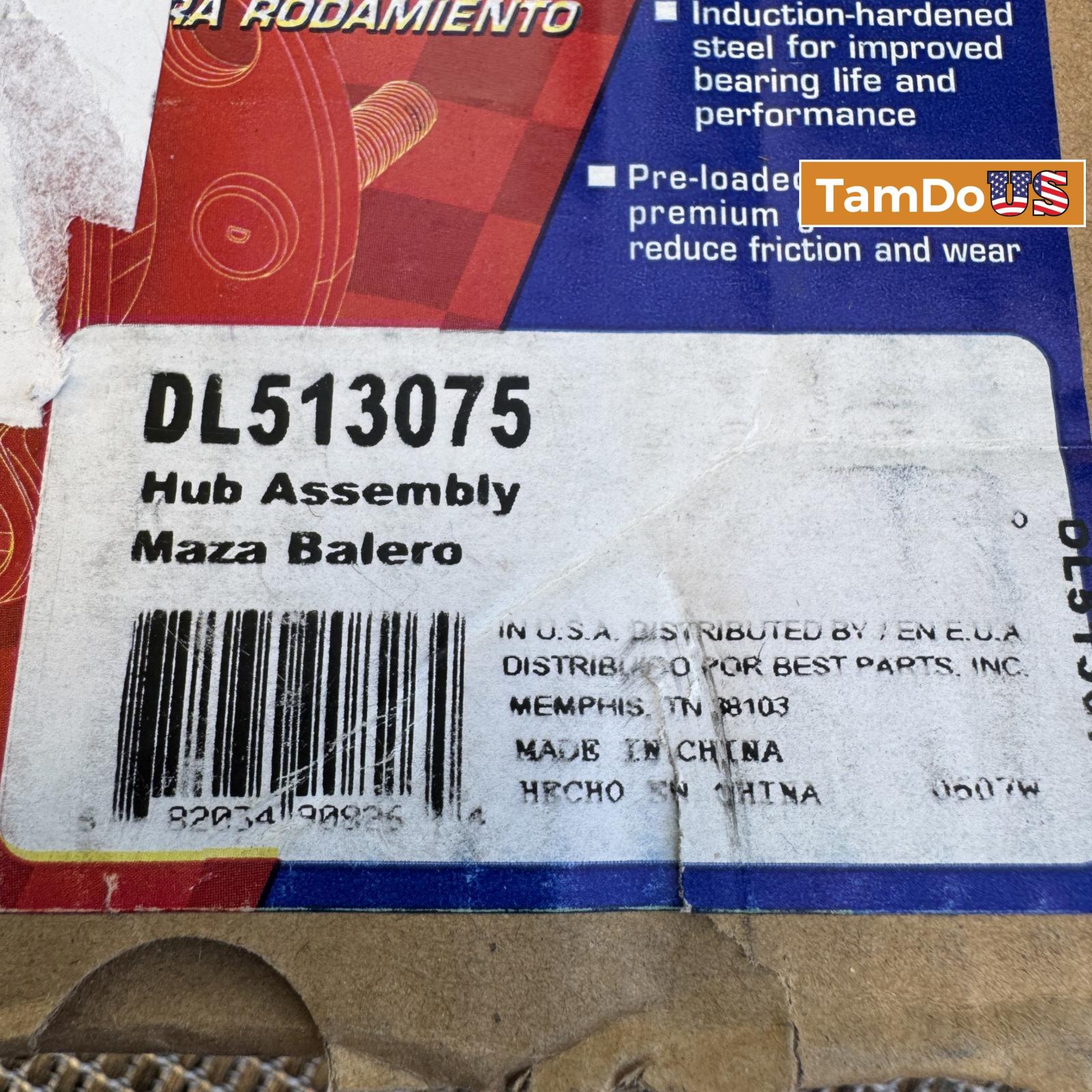 Duralast DL513075 Front Hub Bearing 5-Lug 5x100 - Photo 3