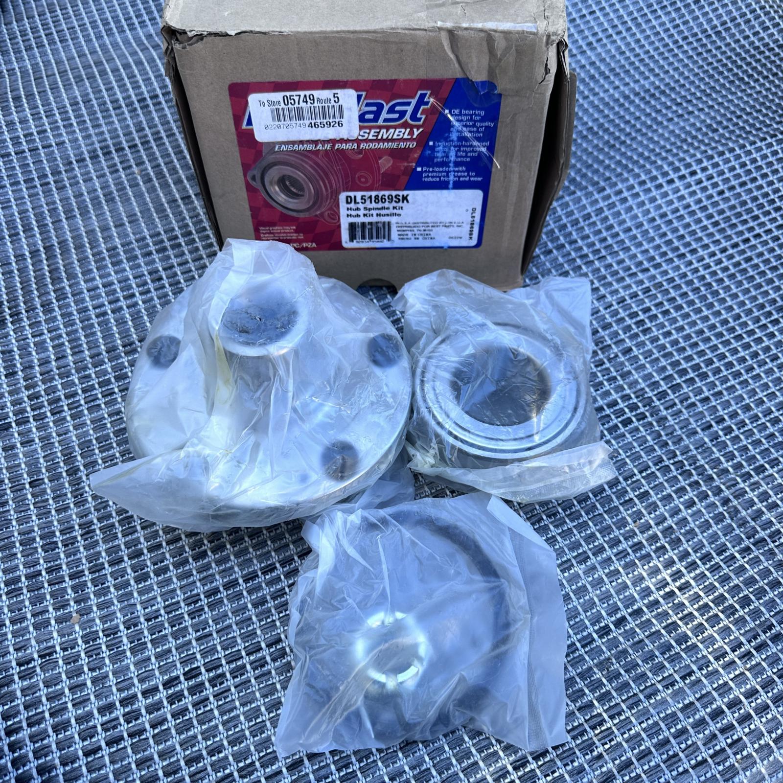 Duralast DL51869SK Rear Hub Bearing Repair Kit 08-20 Grand Caravan Town & Country - Photo 3