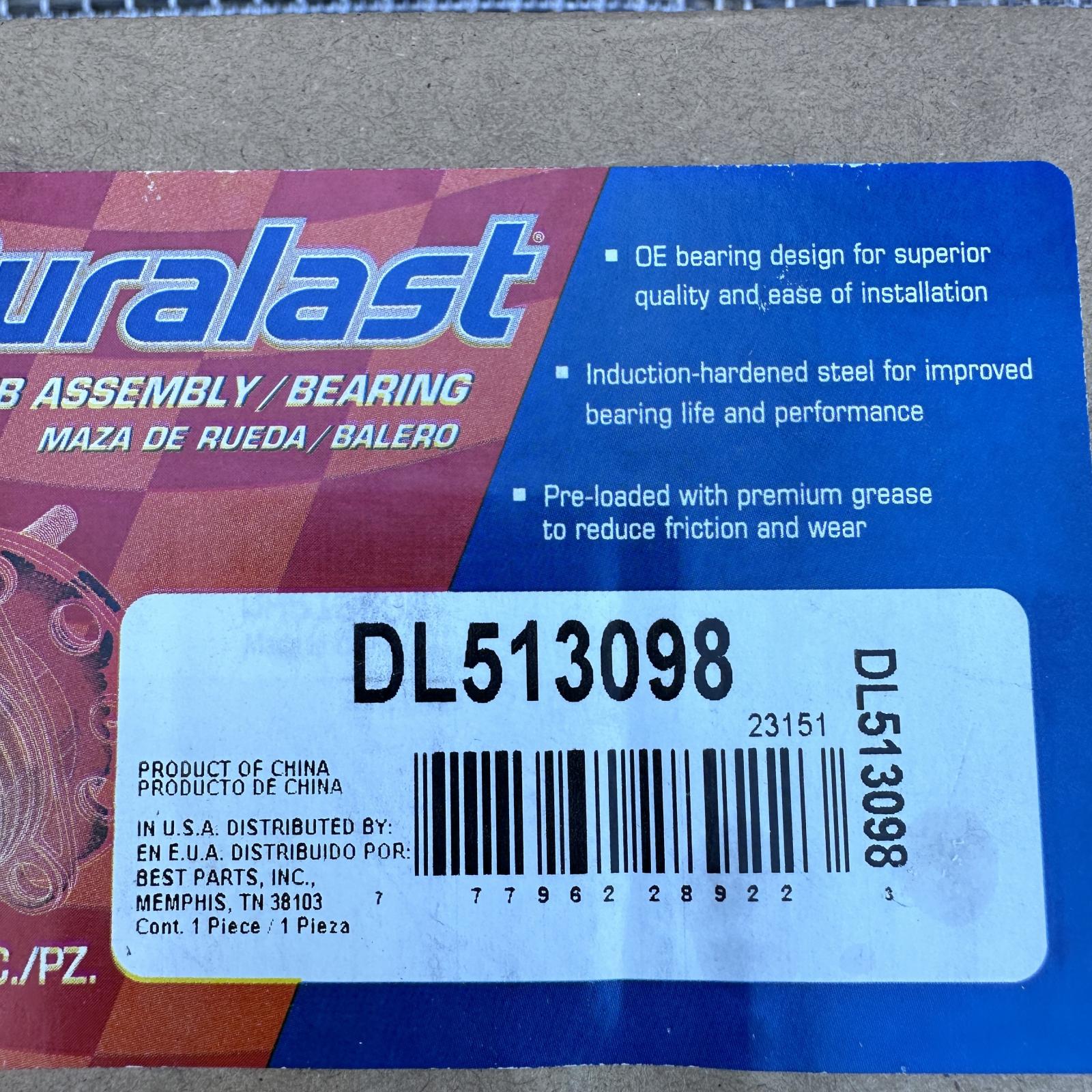 Duralast DL513098 Front Wheel Bearing for 90-97 Honda Accord 97-99 Acura CL - Photo 2
