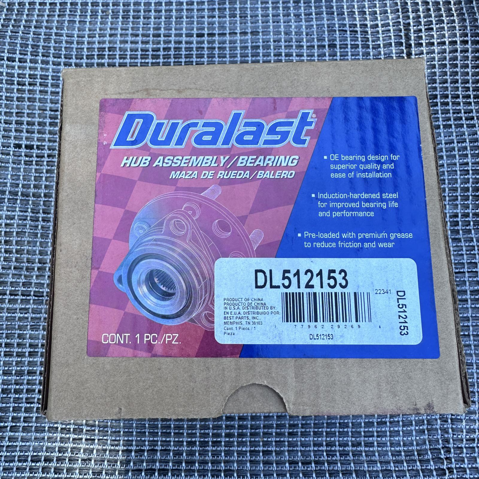Duralast DL512153 Rear Wheel Hub 97-04 Corvette 04-09 Cadillac XLR - Photo 2