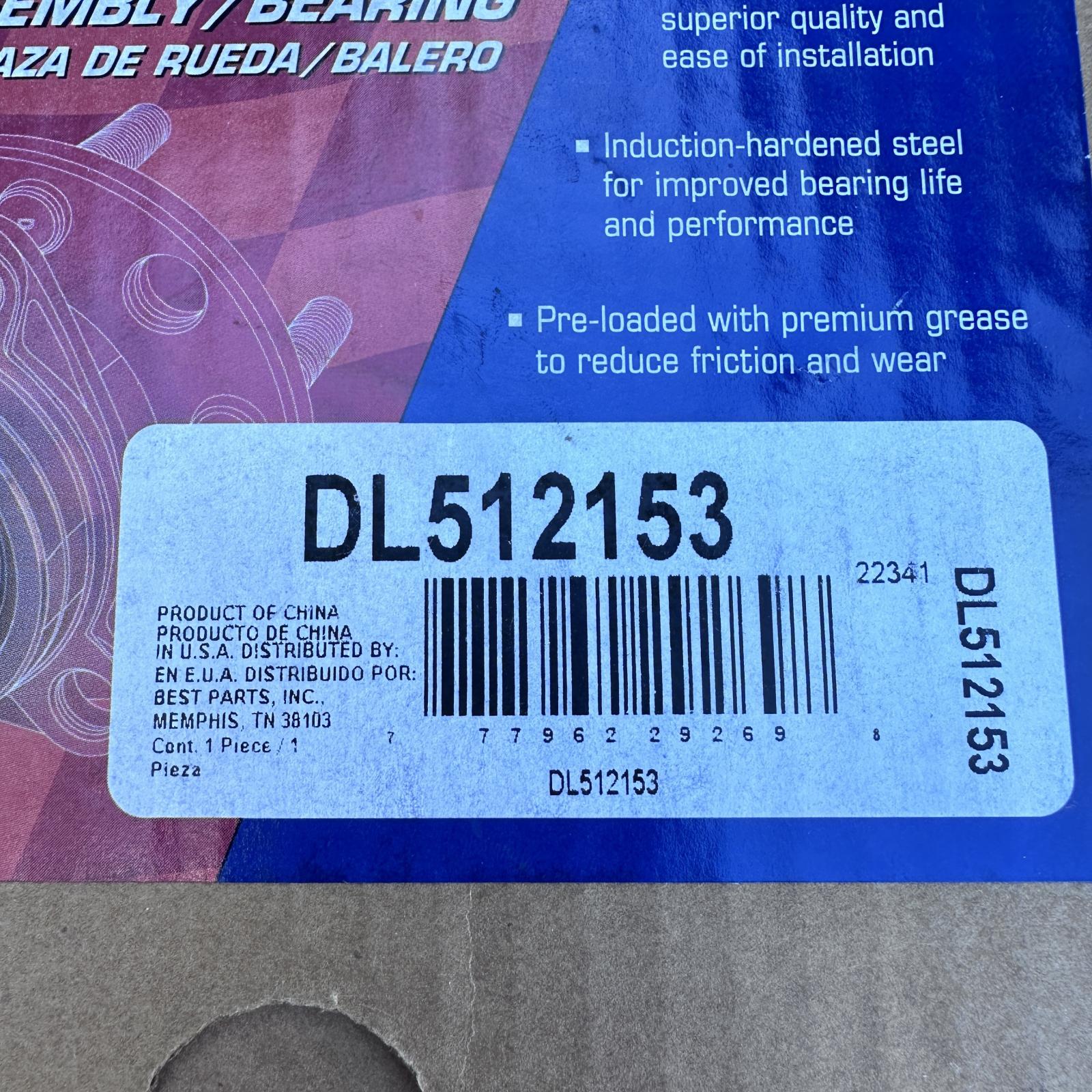 Duralast DL512153 Rear Wheel Hub 97-04 Corvette 04-09 Cadillac XLR - Photo 3