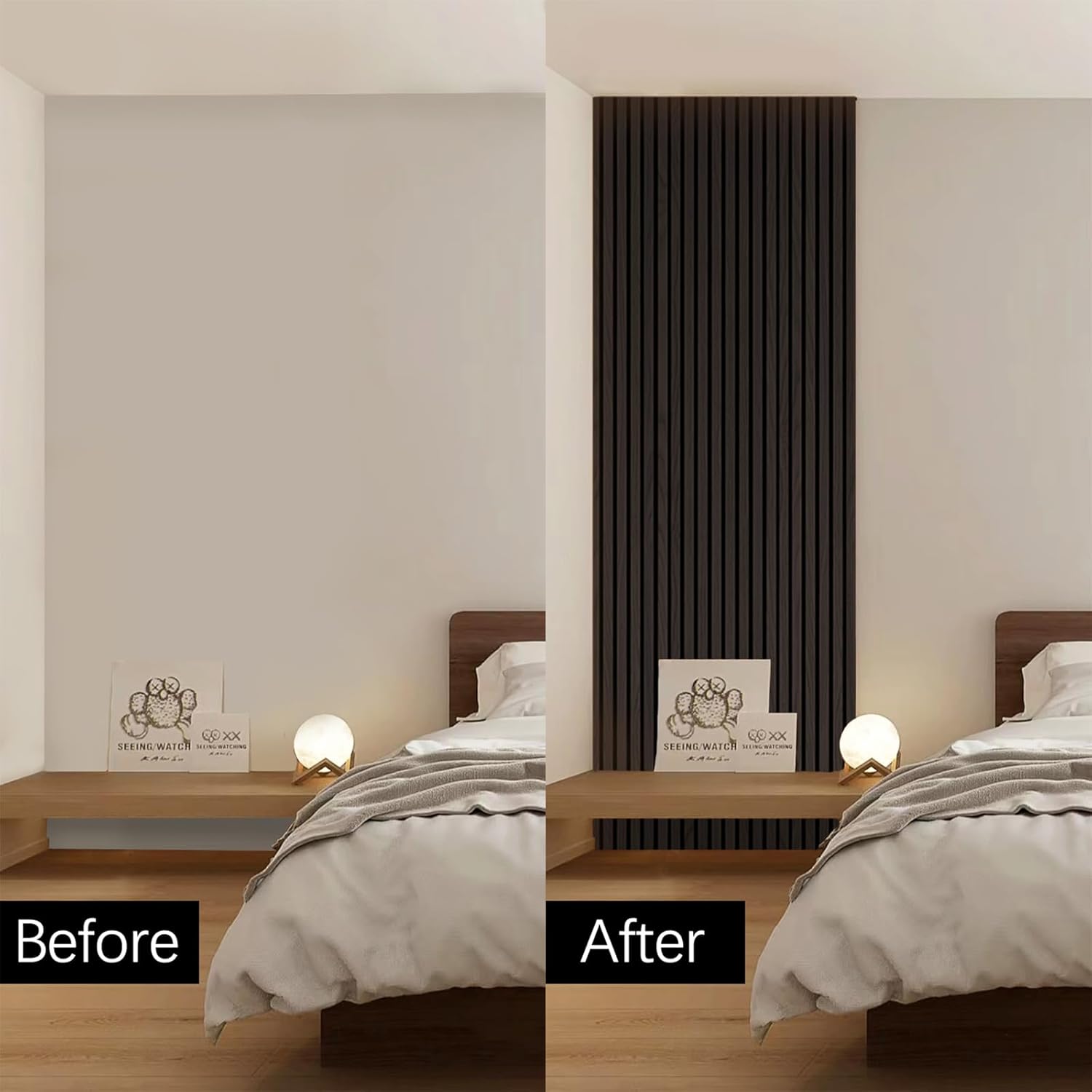 American Walnut Acoustic Wood Slat Wall Panel 2400x320x21mm - Photo 9