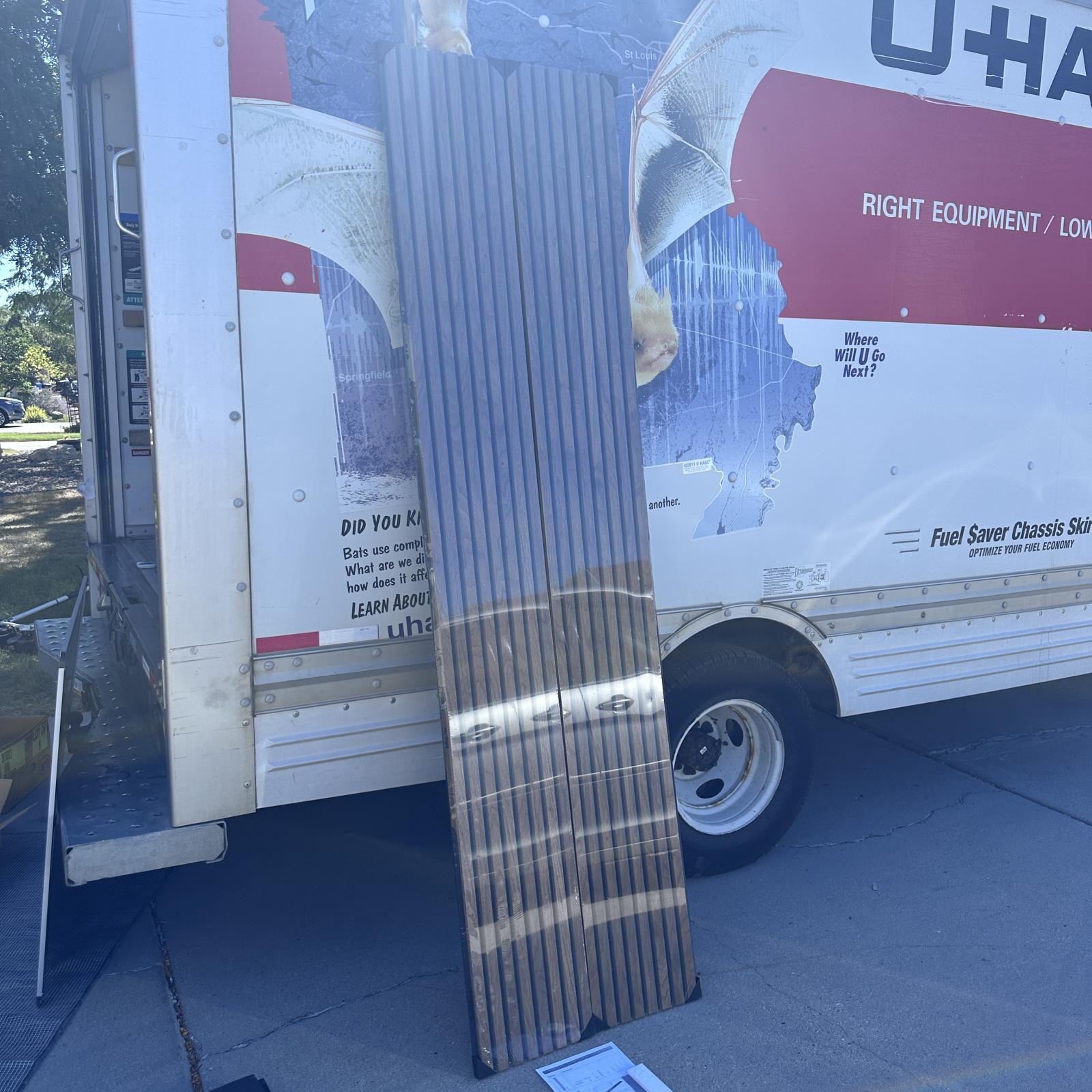 American Walnut Acoustic Wood Slat Wall Panel 2400x320x21mm - Photo 2