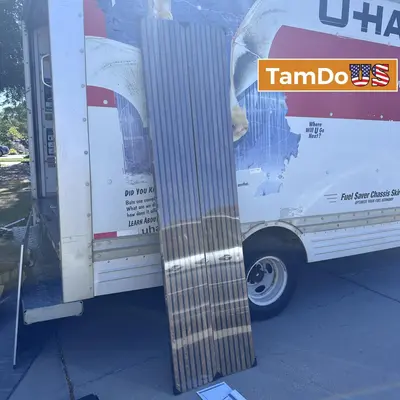 American Walnut Acoustic Wood Slat Wall Panel 2400x320x21mm at Home Improvement in new_open_box condition