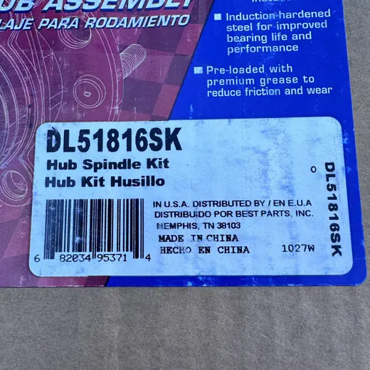 Duralast DL51816SK Rear Wheel Hub Bearing Repair Kit at TamDoUS Taylorsville