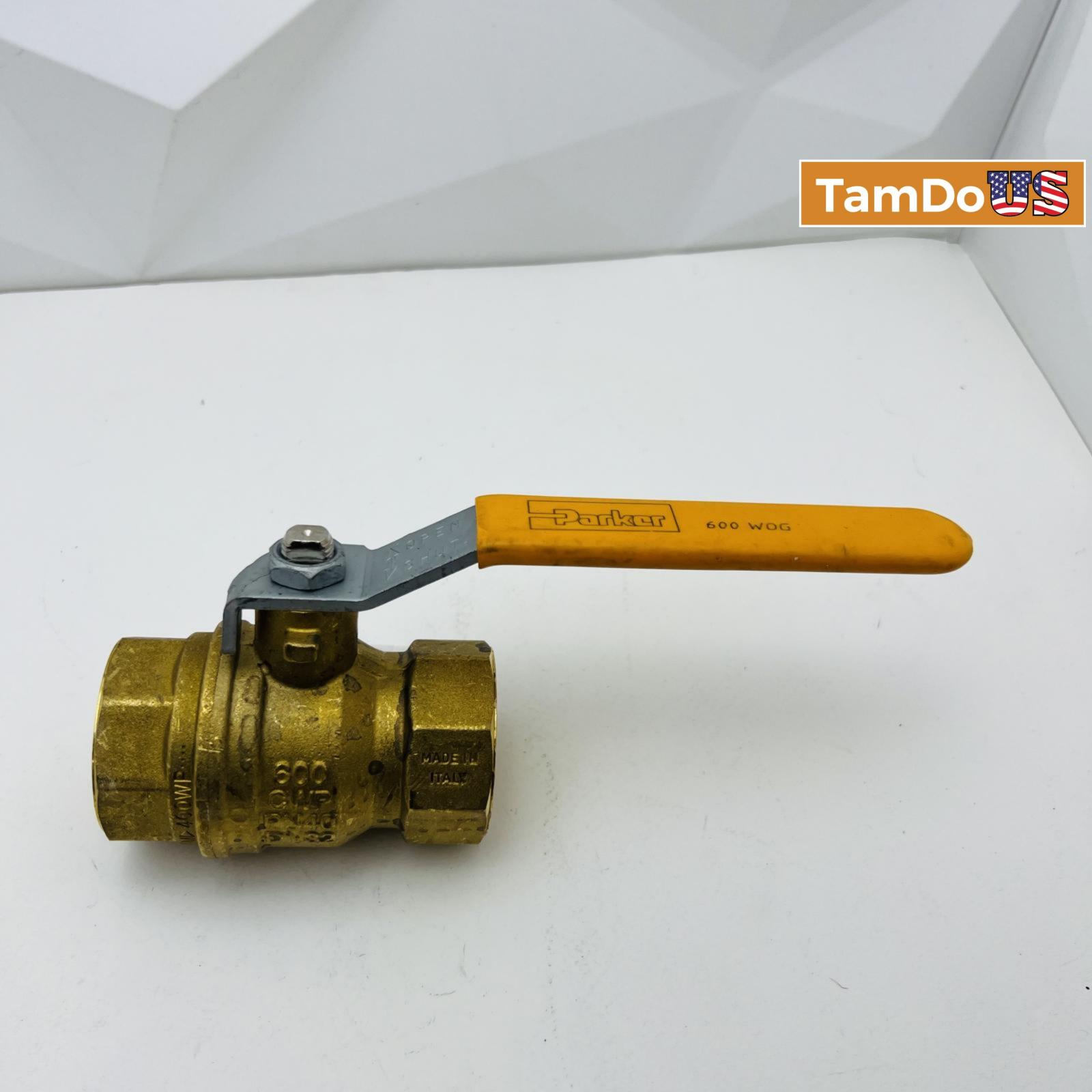 Parker Ball Valve – 600 CWP PN40, Full Port, Threaded Brass Body - Photo 6