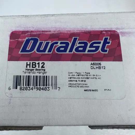 Duralast Driveshaft Center Support HB12 at TamDoUS Taylorsville