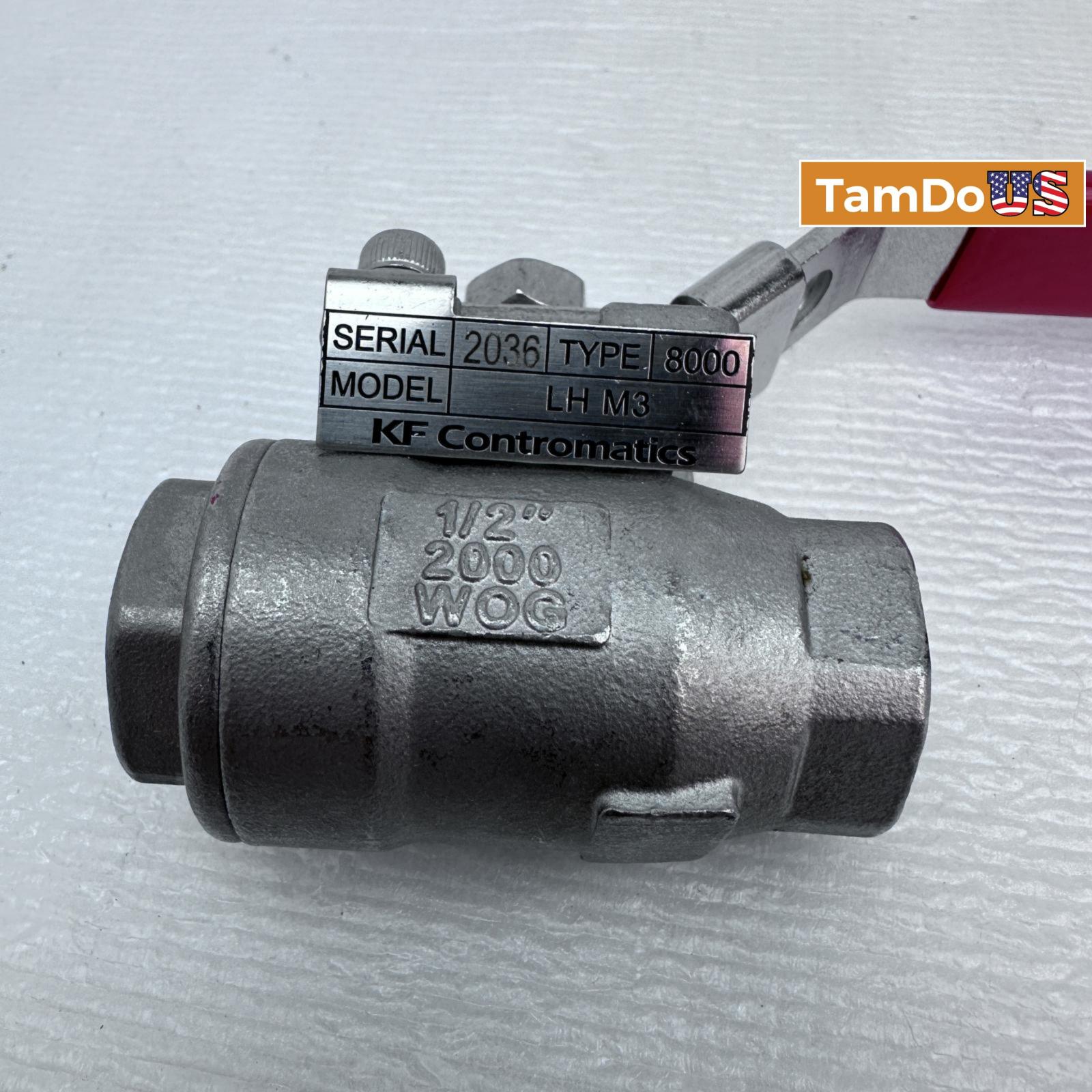 KF Contromatics Ball Valve, 1/2", LH M3, Type - 8000 - Photo 6