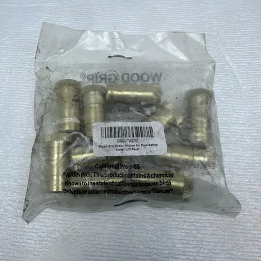 Wood Grip Brass Anchor for Pool Safety Cover - 10 Pack at TamDoUS Taylorsville