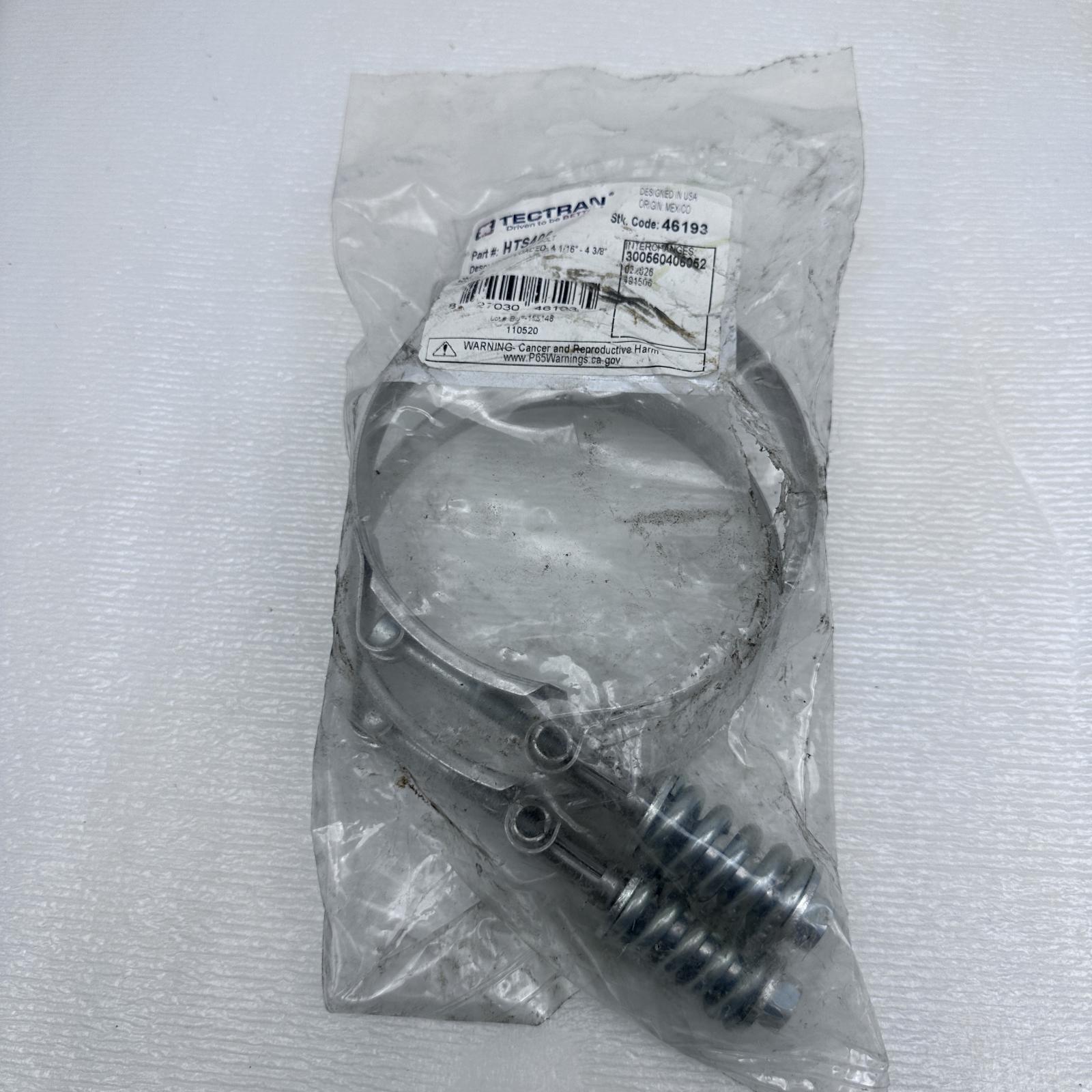 Tectran HTS406 Hose Clamp 4 1/16 In. To 4 3/8 In., Stainless Steel, T Bolt - Photo 2