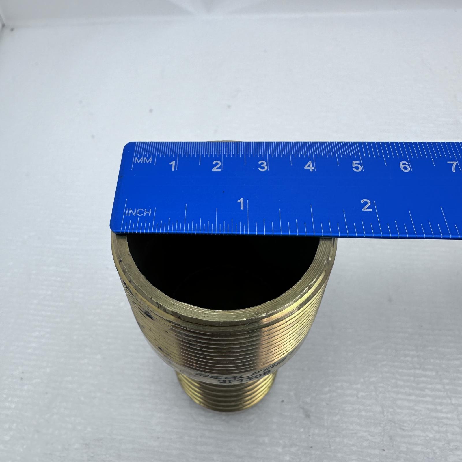 Lot of 2 Seal Fast Brass Male NPT SF150B Combination Nipple Fitting - Photo 5