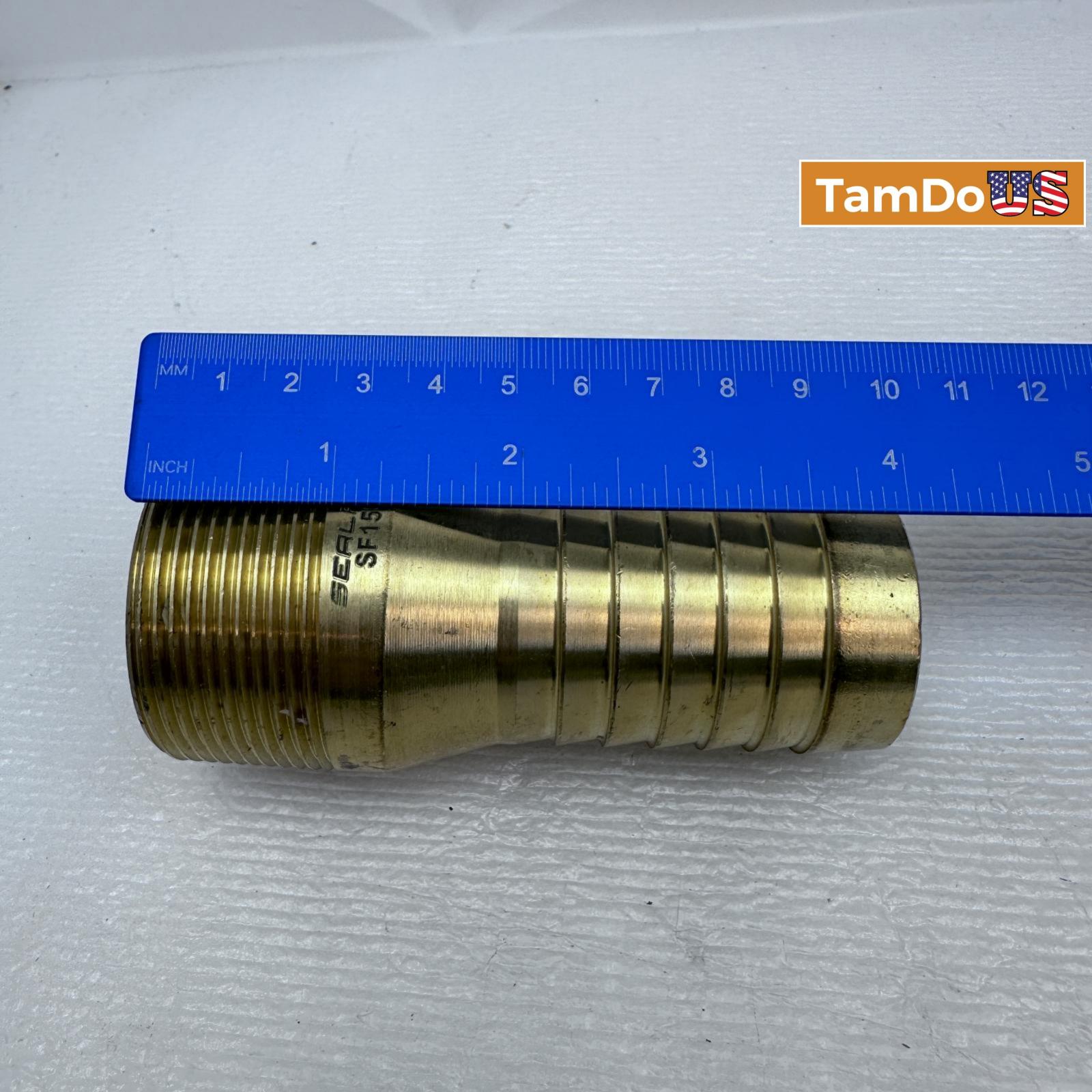 Lot of 2 Seal Fast Brass Male NPT SF150B Combination Nipple Fitting - Photo 6