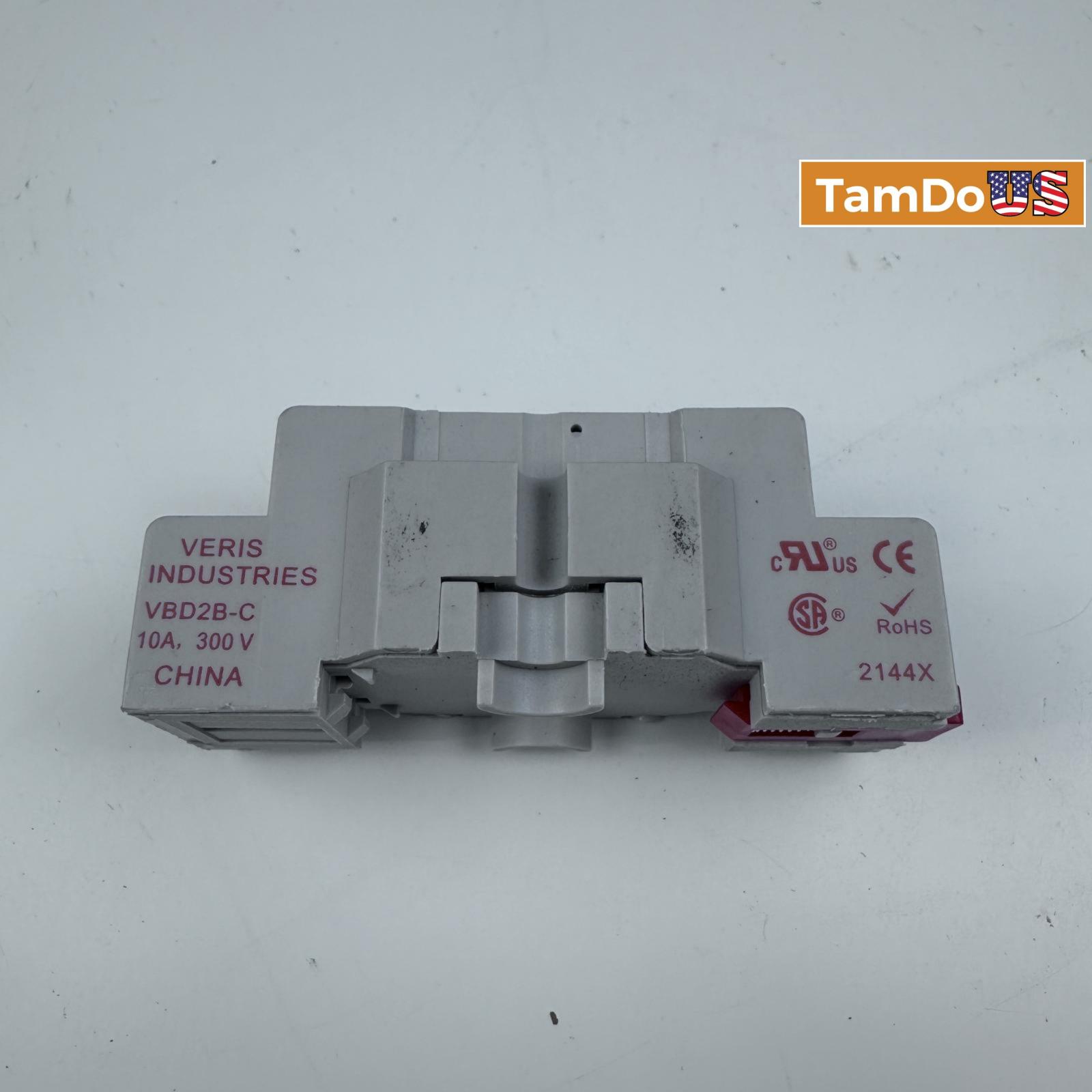 Lot of 2 Veris Industries VBD2B-C Relay Socket 300V 10A RoHS - Photo 5