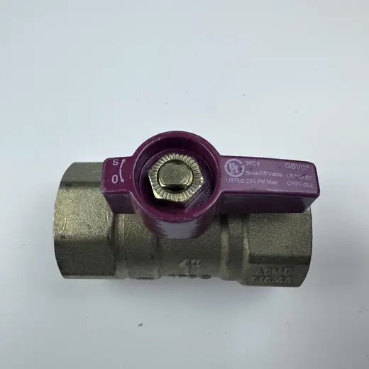 Lot of 2 UL GBV03 1" Shut-Off Valve 250 PSI Max at TamDoUS Taylorsville