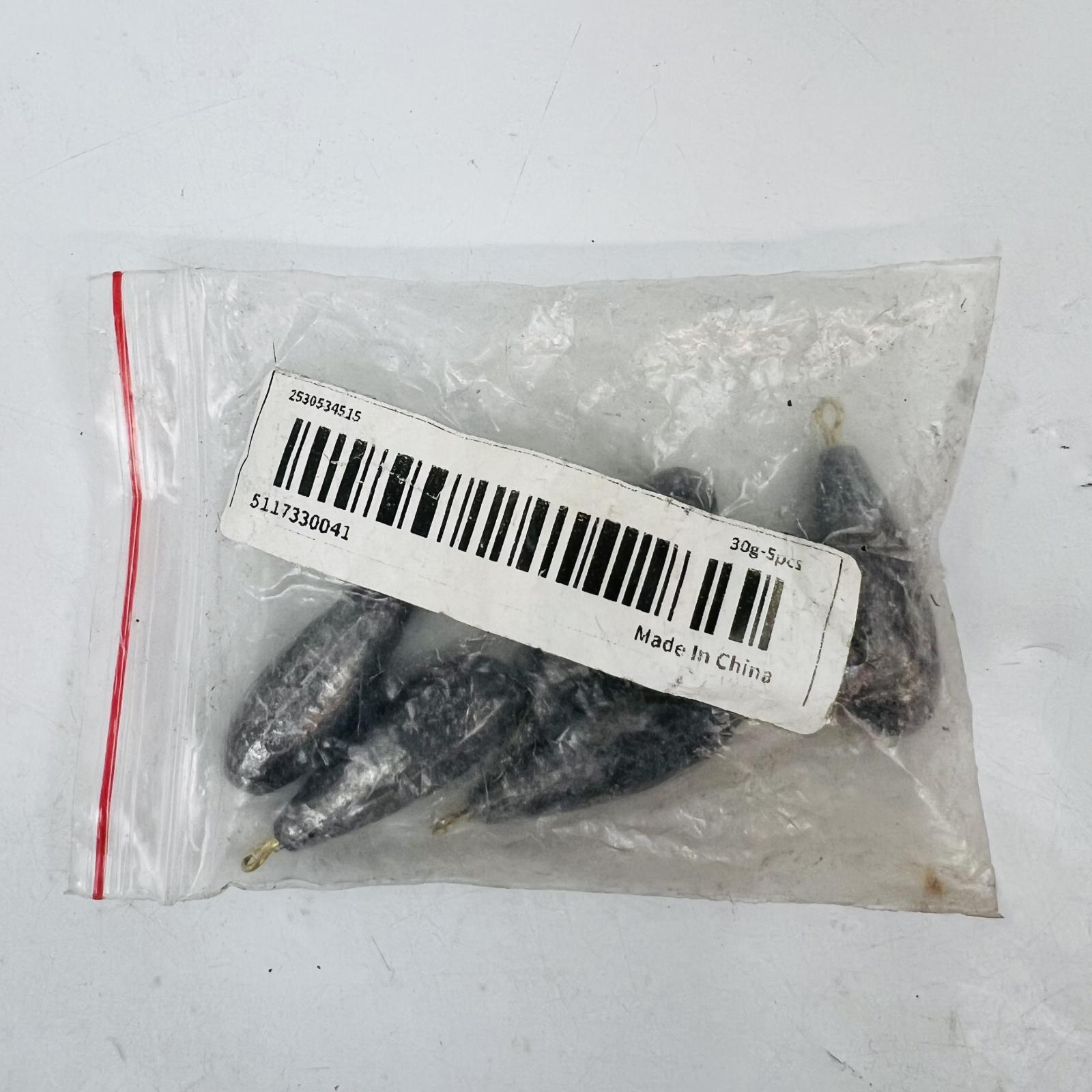 Fishing Lead Weights 30g (5pcs) - Photo 3