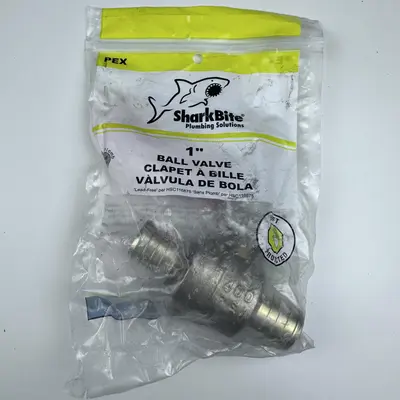 Sharkbite Plumbing Solutions 1" Ball Valve at Hydraulics, Pneumatics & Plumbing in new condition