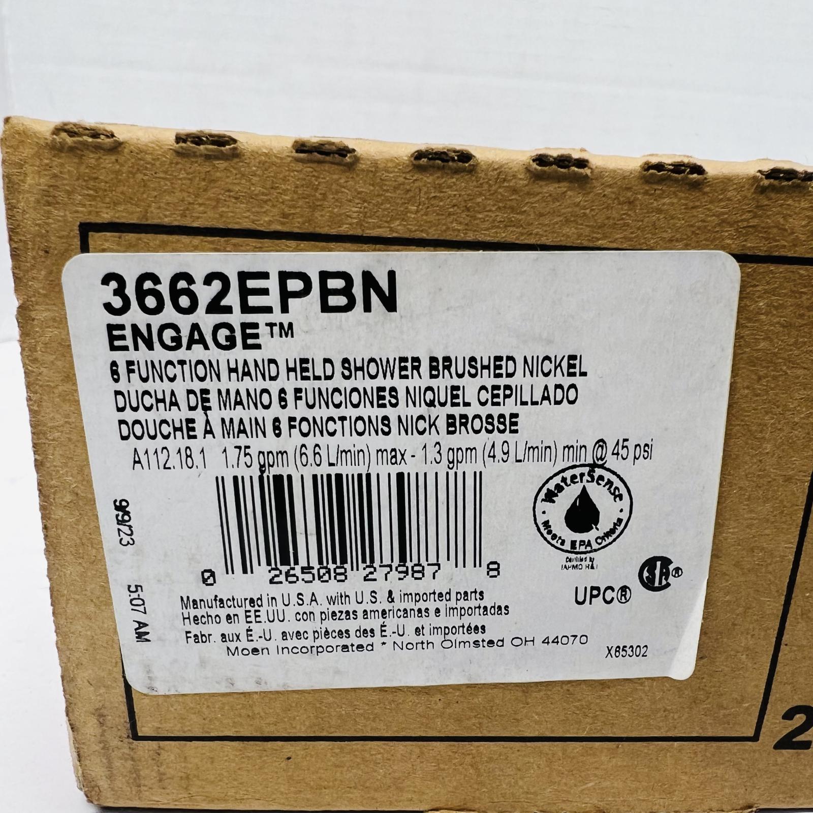 Moen Engage Brushed Nickel Magnetix Six Function Hand Held Showerhead 3662EPBN - Photo 6