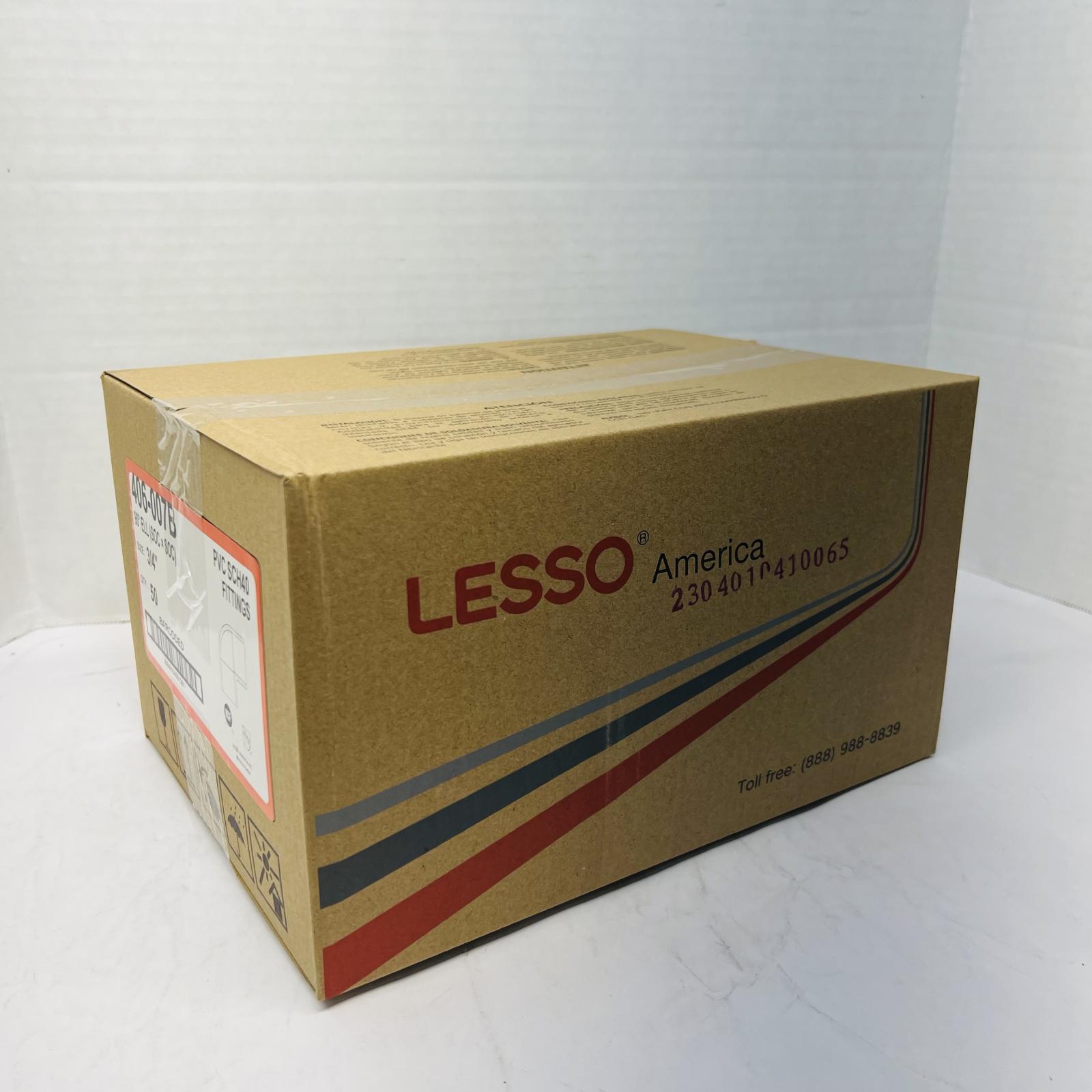 Lesso 3/4'' Sch40 PVC 90-Degree Elbow Socket (Qty: 50) - Photo 4