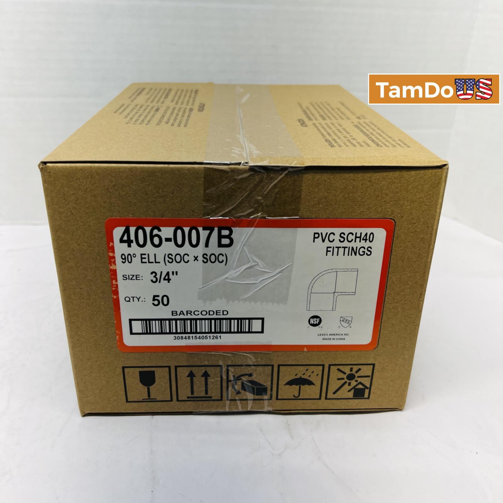 Lesso 3/4'' Sch40 PVC 90-Degree Elbow Socket (Qty: 50) - Photo 5