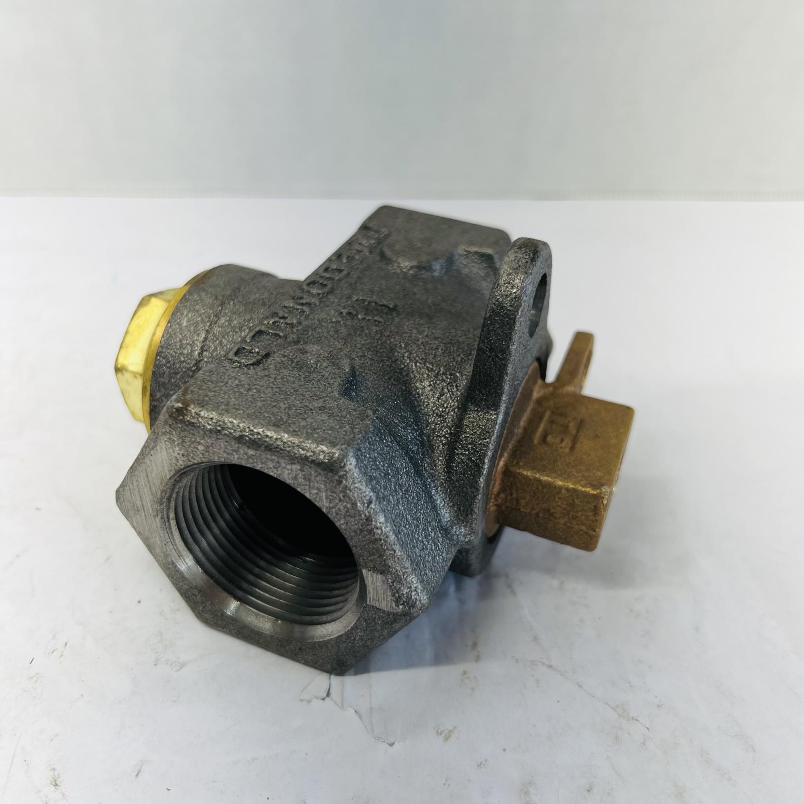 A.Y. McDonald Flat Head Black Iron Gas Plug Valve with Lockwing - Photo 1