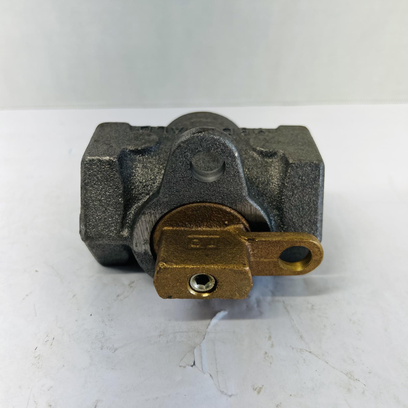 A.Y. McDonald Flat Head Black Iron Gas Plug Valve with Lockwing - Photo 2