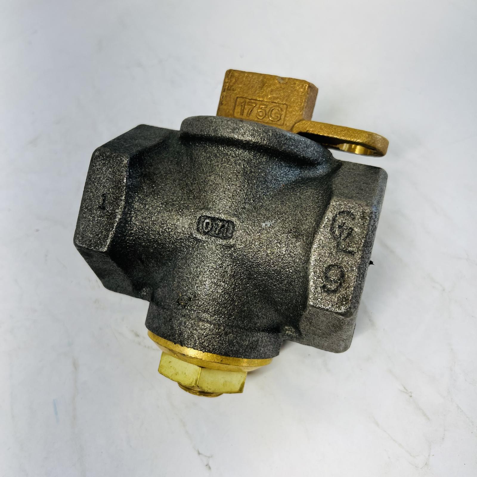 A.Y. McDonald Flat Head Black Iron Gas Plug Valve with Lockwing - Photo 3