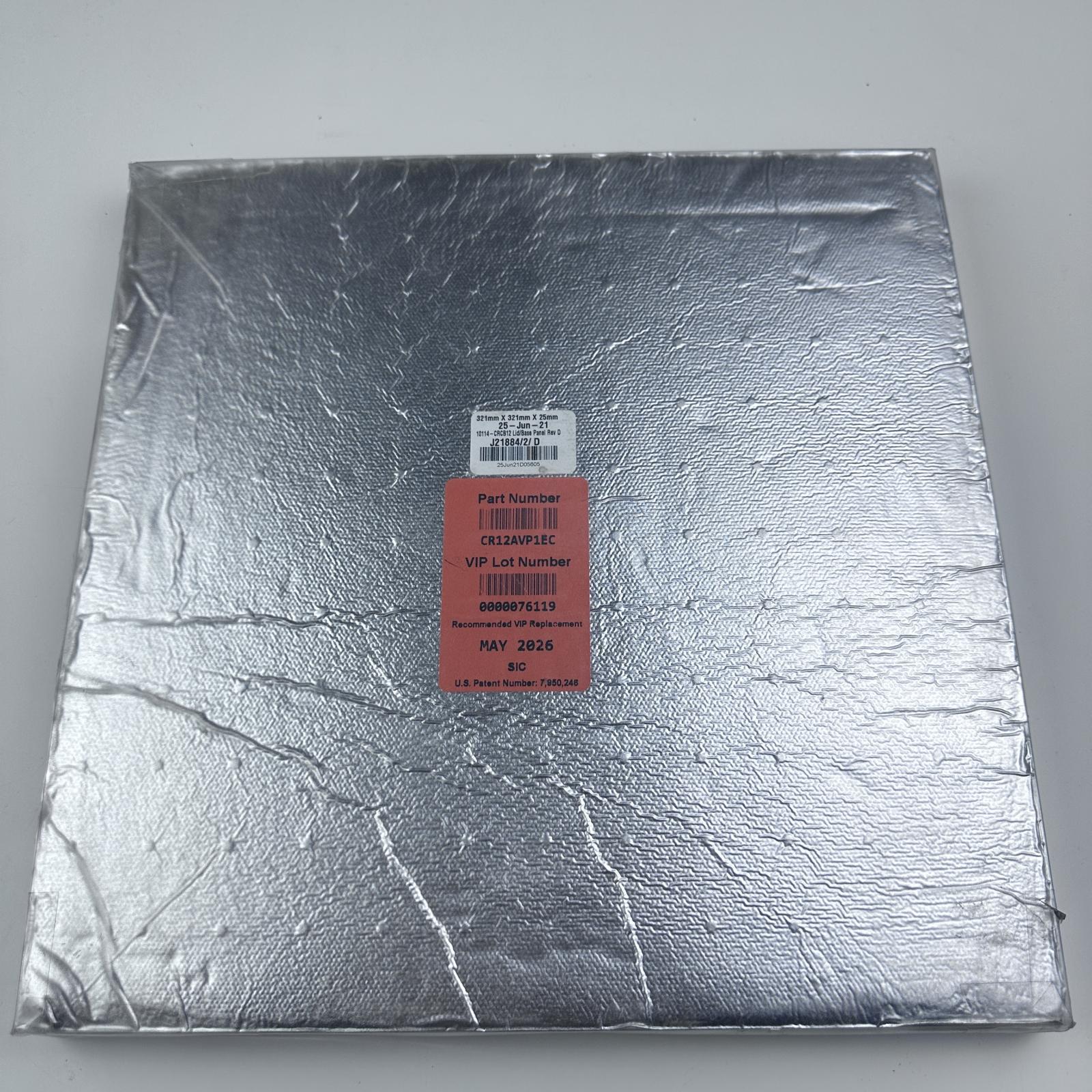 CR12AVP1EC Vacuum Insulation Panel 321mm x 321mm x 25mm - Photo 2