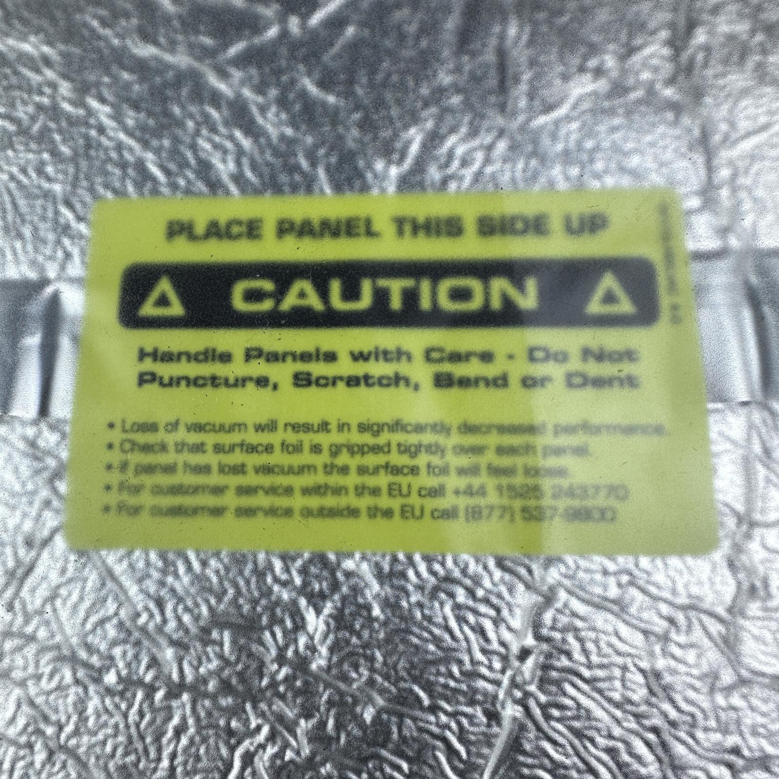 CR12AVP1EC Vacuum Insulation Panel 321mm x 321mm x 25mm - Photo 3