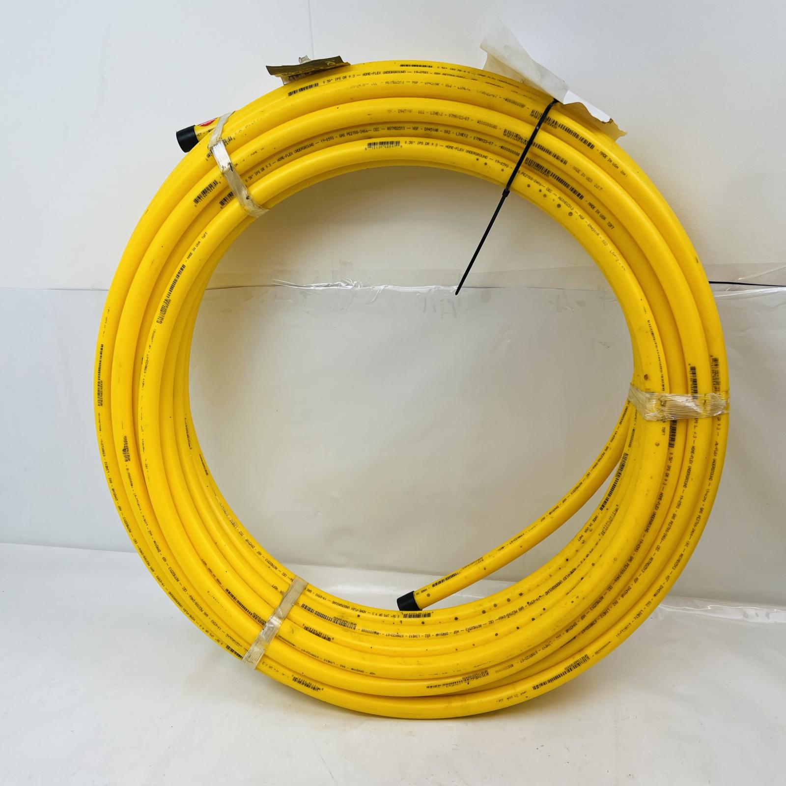Home-flex 1/2 in. IPS x 100 ft. Underground Yellow Polyethylene Gas Pipe - Photo 3
