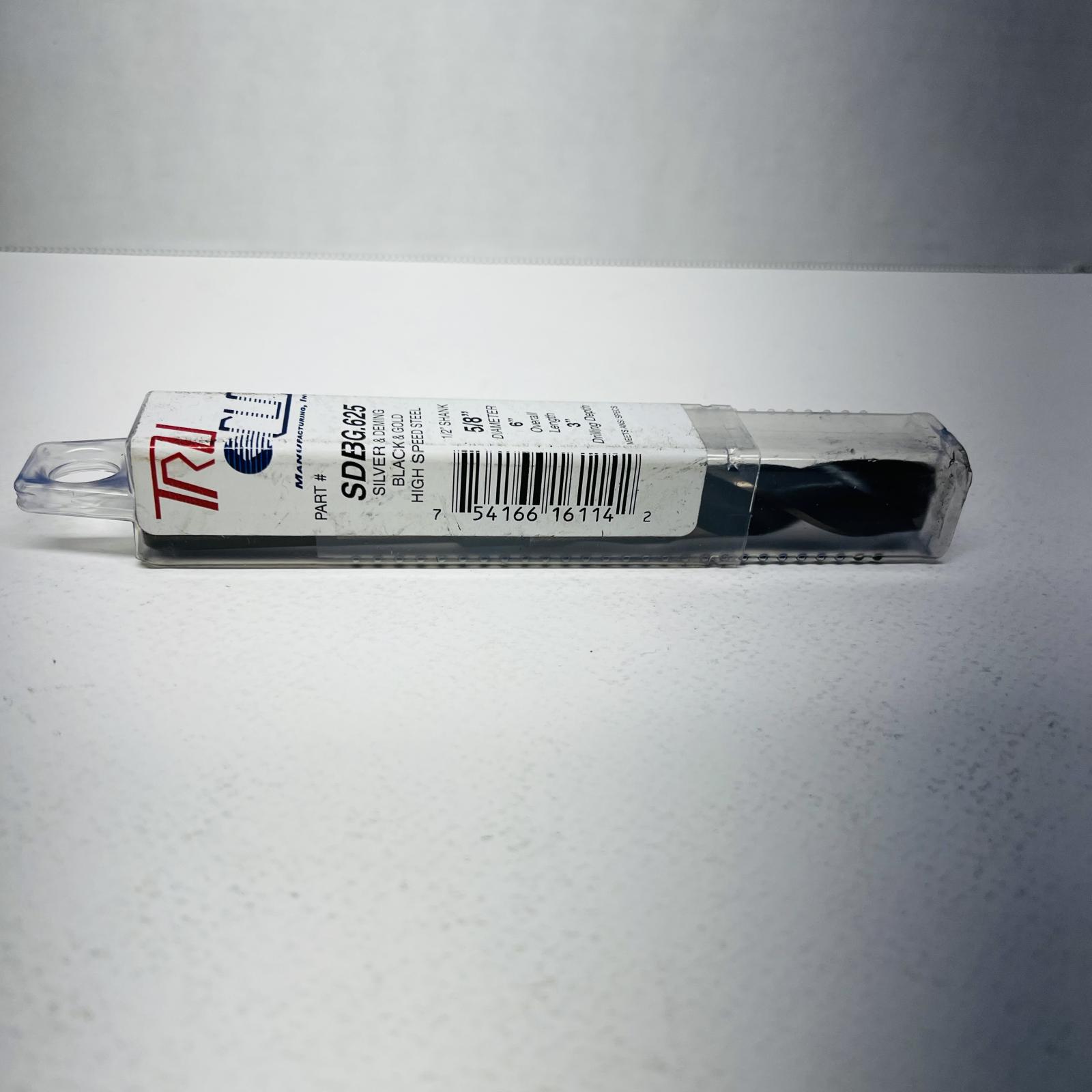 Trucut SDBG.625 HSS Drill Bit, 5/8" Diameter, 1/2" Shank - Photo 3