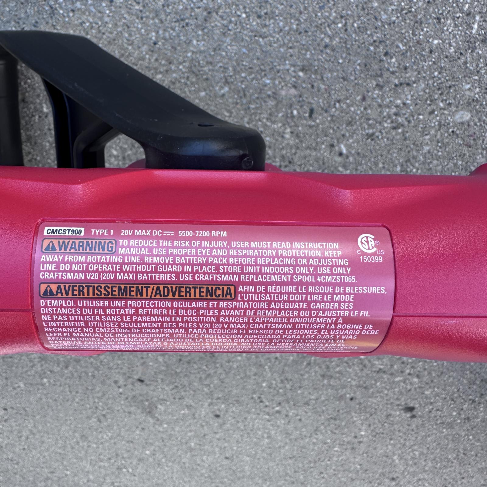 Craftsman CMCST900 13” Adjustable Cordless Pole Trimmer - Photo 10