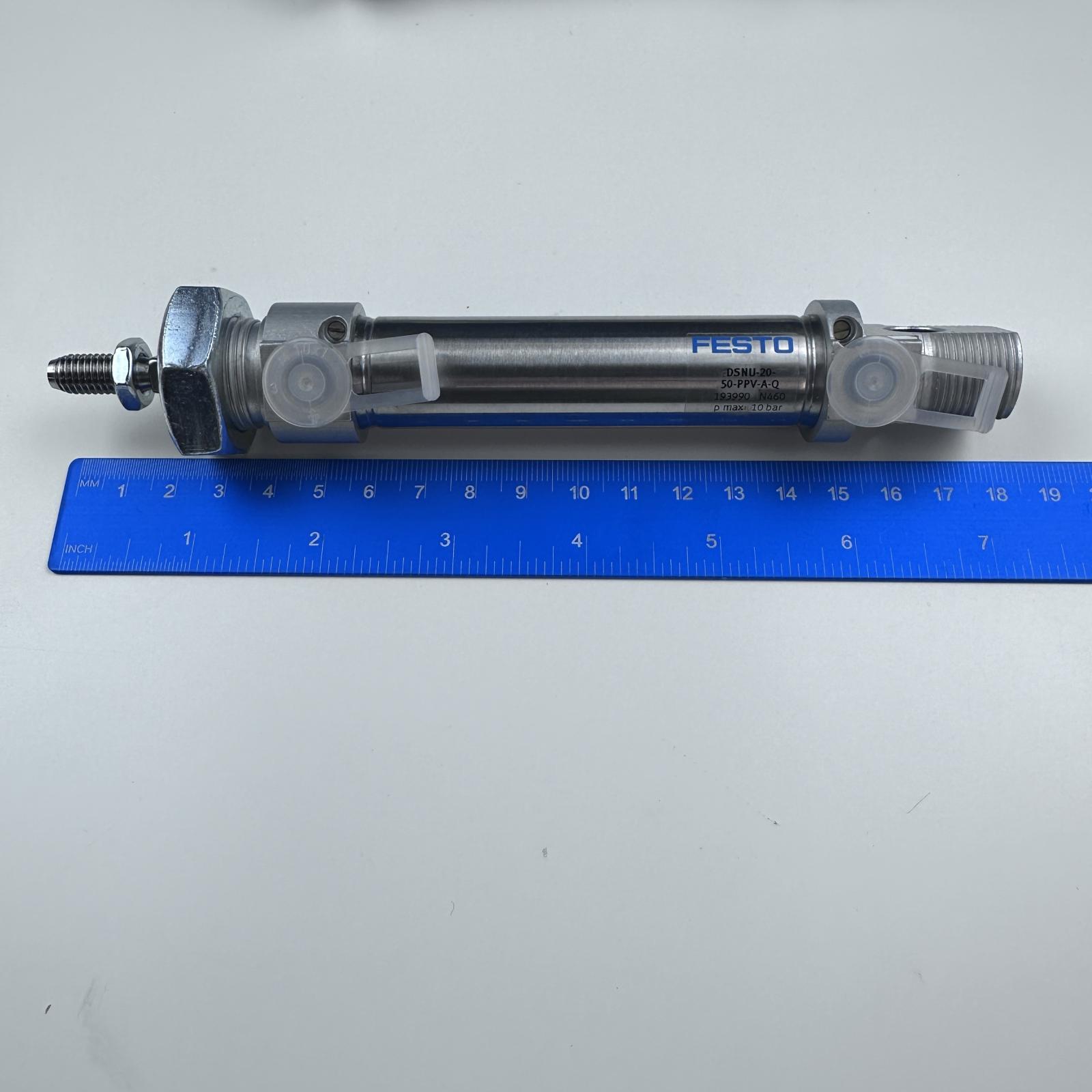 FESTO Pneumatic Cylinder DSNU-16-100-PPV-A, 16mm Bore, 100mm Stroke - Photo 2
