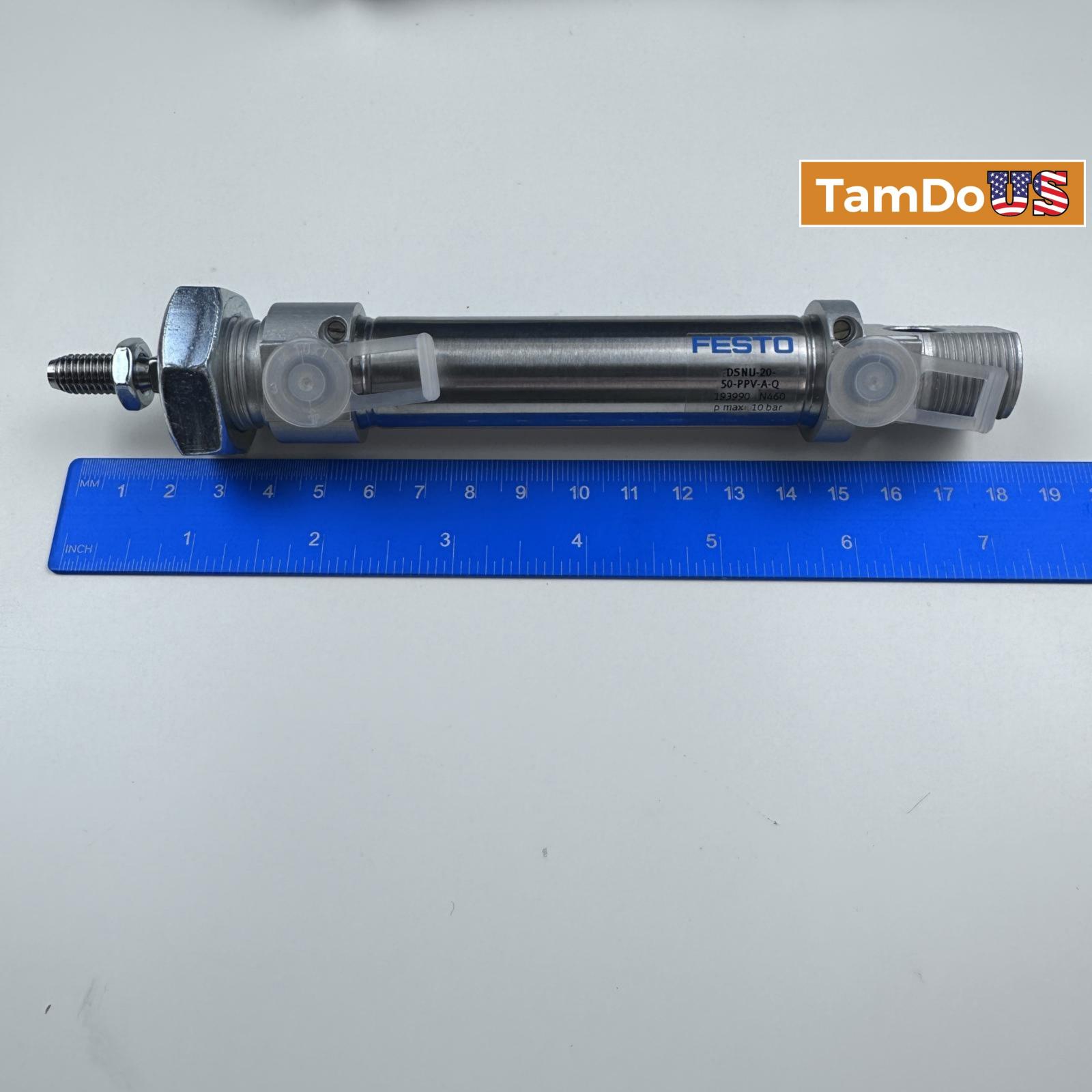 FESTO Pneumatic Cylinder DSNU-16-100-PPV-A, 16mm Bore, 100mm Stroke - Photo 3