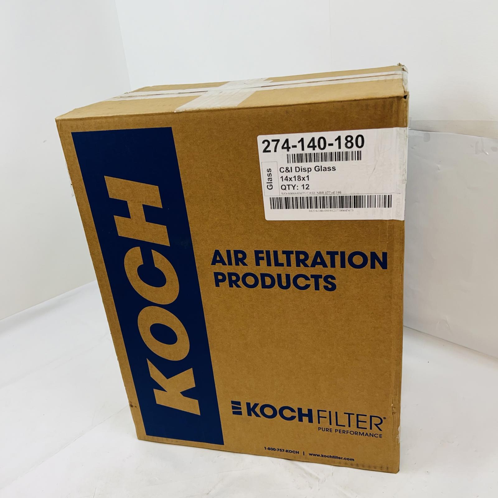 Koch Filter Fiberglass Panel, 14"x18"x1" (QTY: 12) - Photo 4