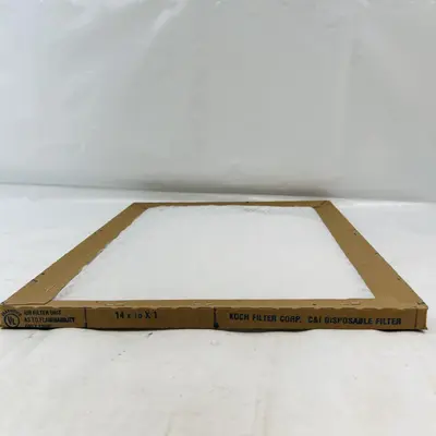 Koch Filter Fiberglass Panel, 14"x18"x1" (QTY: 12) at HVAC & Refrigeration in new condition