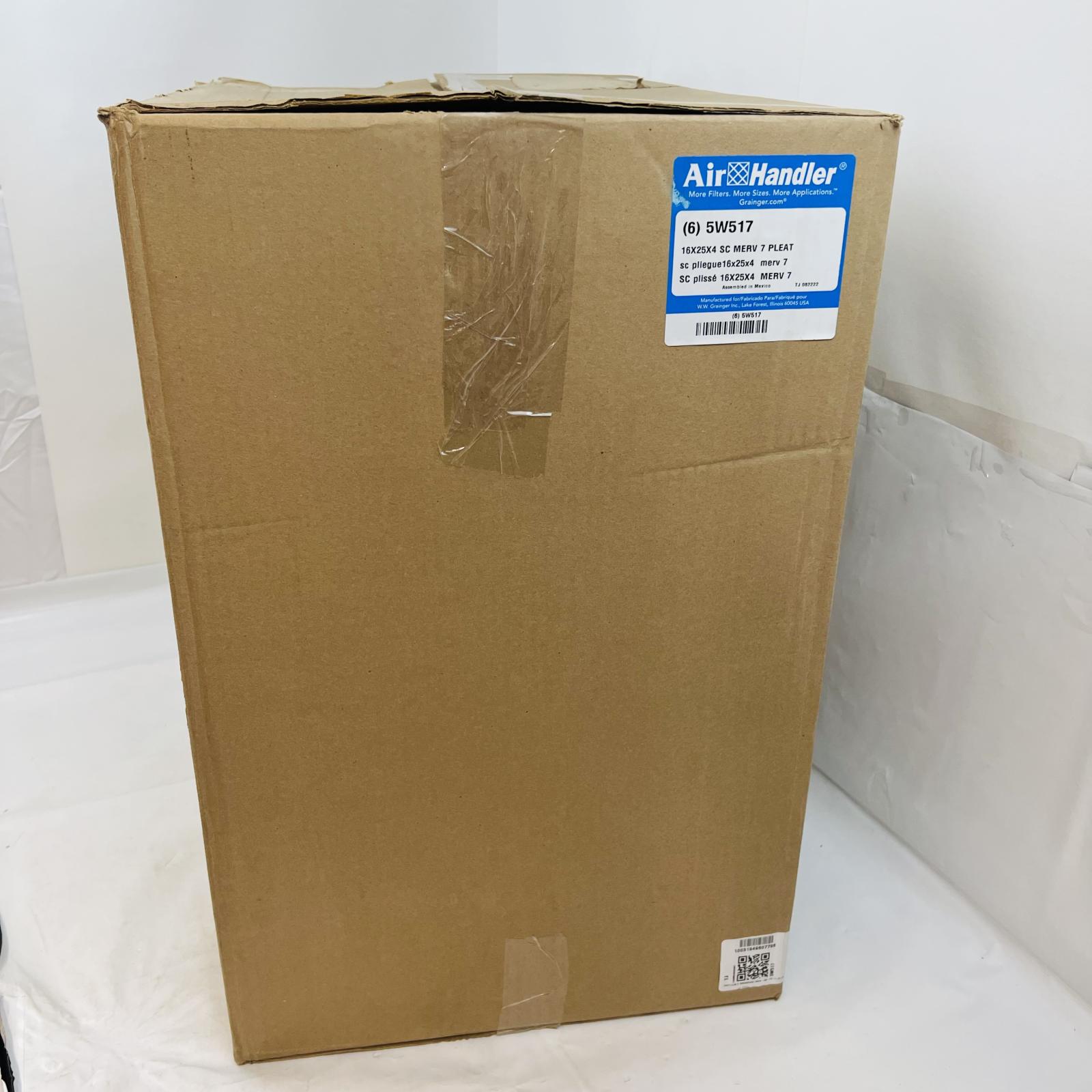 Air Handler 5W517 16x25x4 SC MERV 7 Pleated Air Filter Unit (6 Pack) - Photo 2