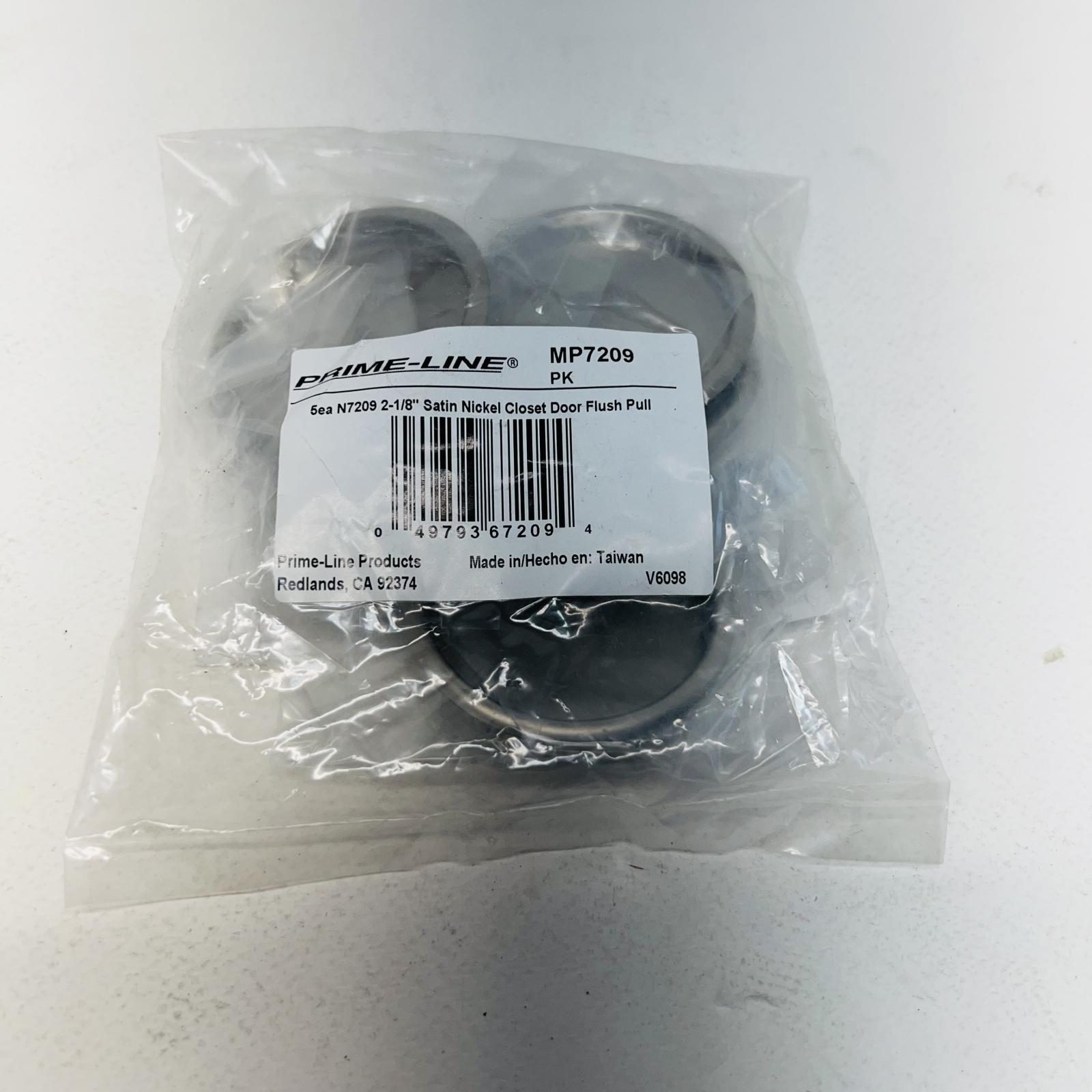 Prime-Line N7209 2-1/8" Closet Door Flush Pulls – Satin Nickel - Photo 2