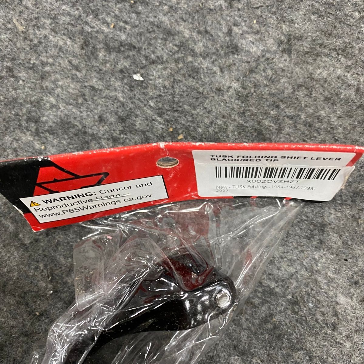 Lot of 2 Folding Shift Levers Black/Red Tip for Honda CR250R 1993–2007 - Photo 3