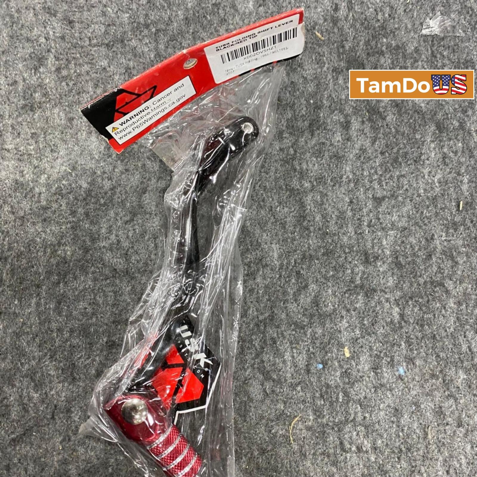 Lot of 2 Folding Shift Levers Black/Red Tip for Honda CR250R 1993–2007 - Photo 7