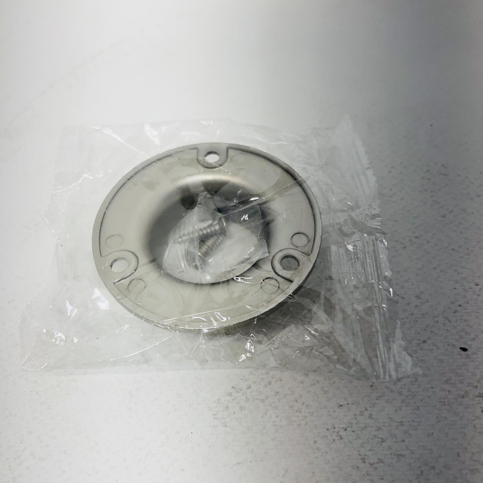 Stainless Steel Balustrade Round Handrail Base Flange (Lot of 2) - Photo 3