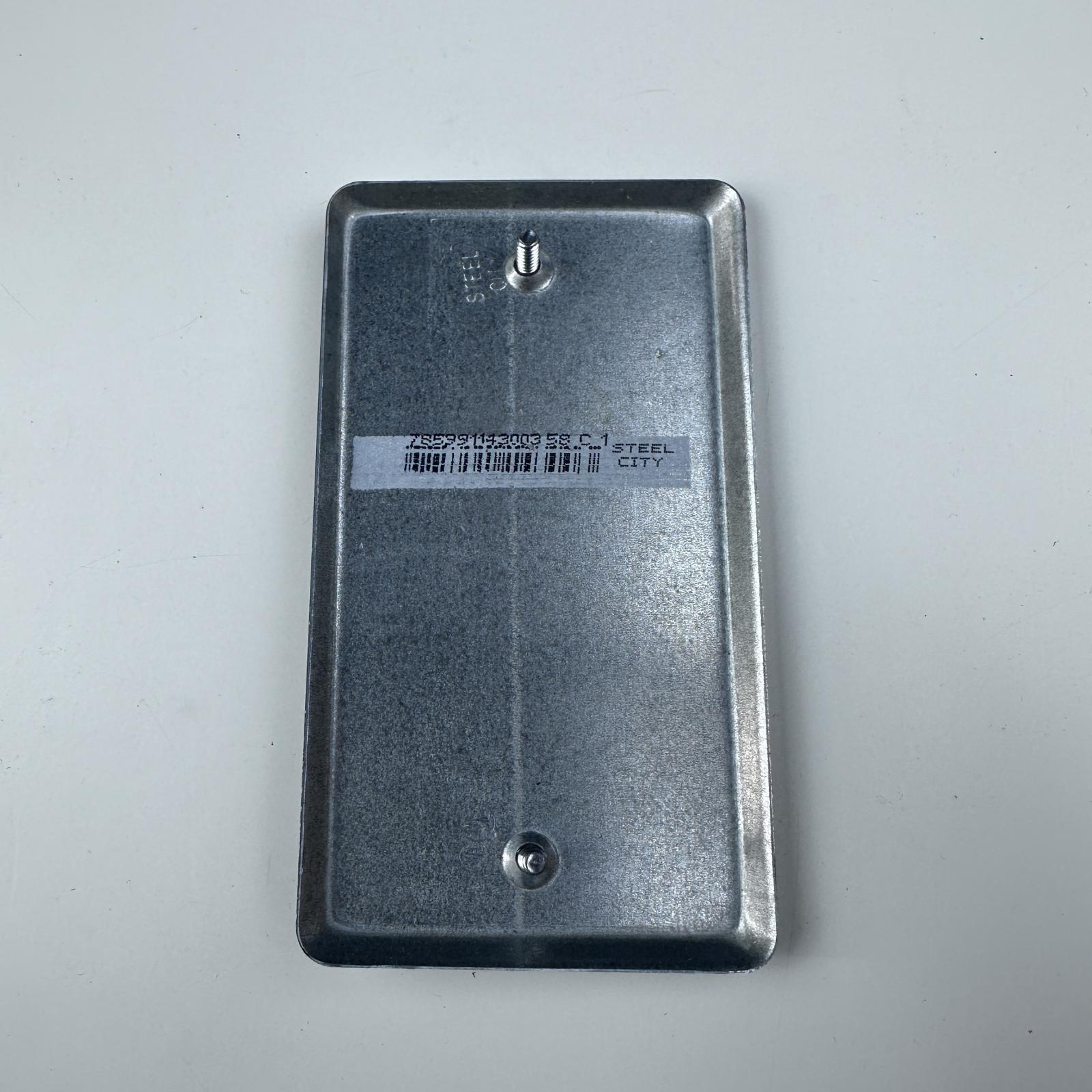 STEEL CITY 1-GANG HANDY BOX COVER 58C1-25R FLAT 1/4" RAISED - Photo 5