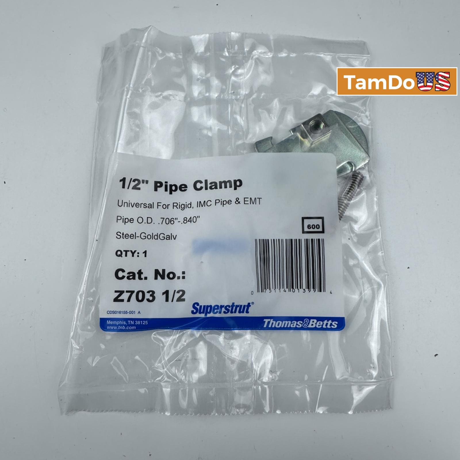 Lot of 5 Thomas & Betts Z703 1/2" Superstrut Pipe Clamp - Photo 3