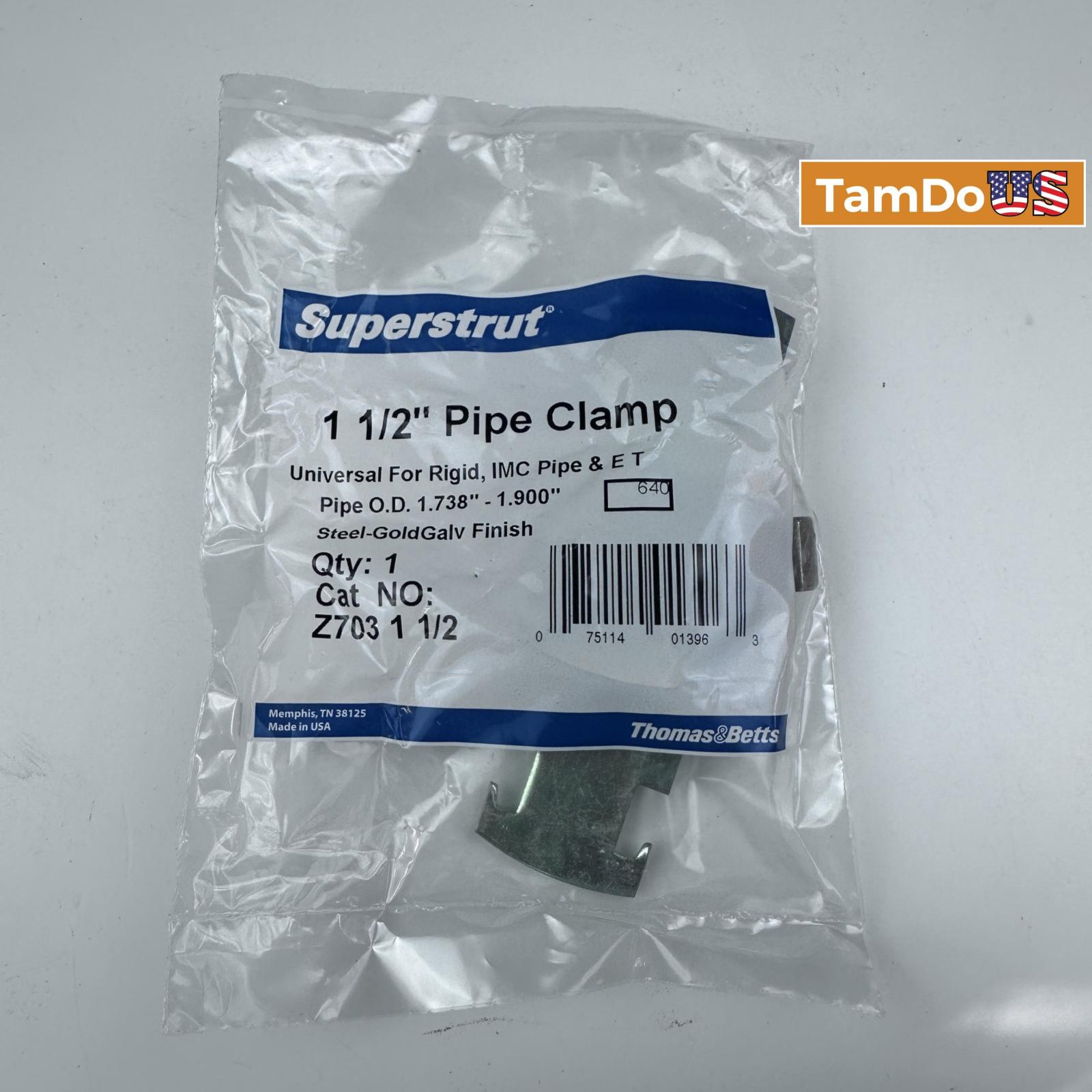 Thomas & Betts Z703 1-1/2" Superstrut Pipe Clamp Lot of 5 - Photo 3