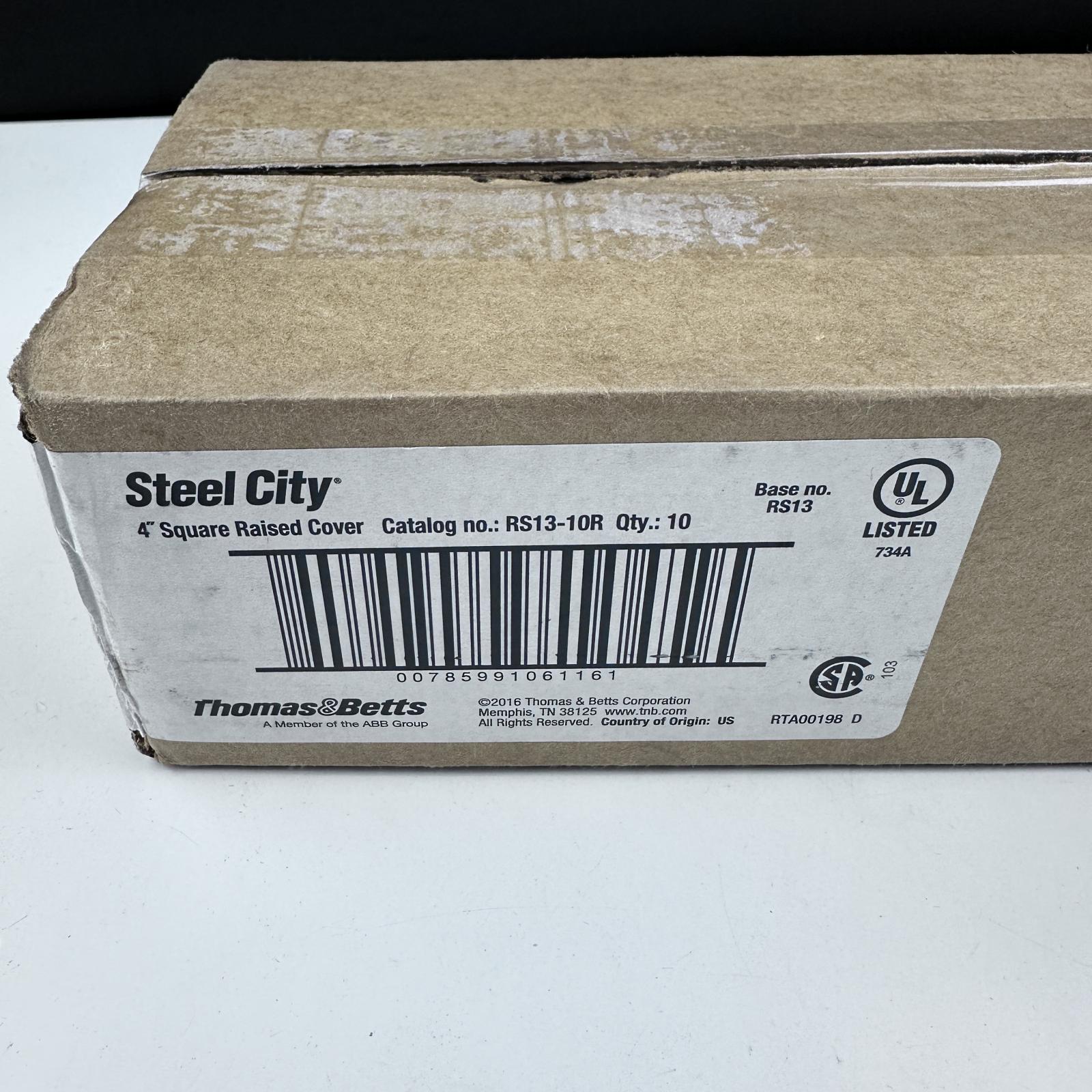 Steel City RS13-10R 4" Square Raised Electrical Box Covers - Photo 4